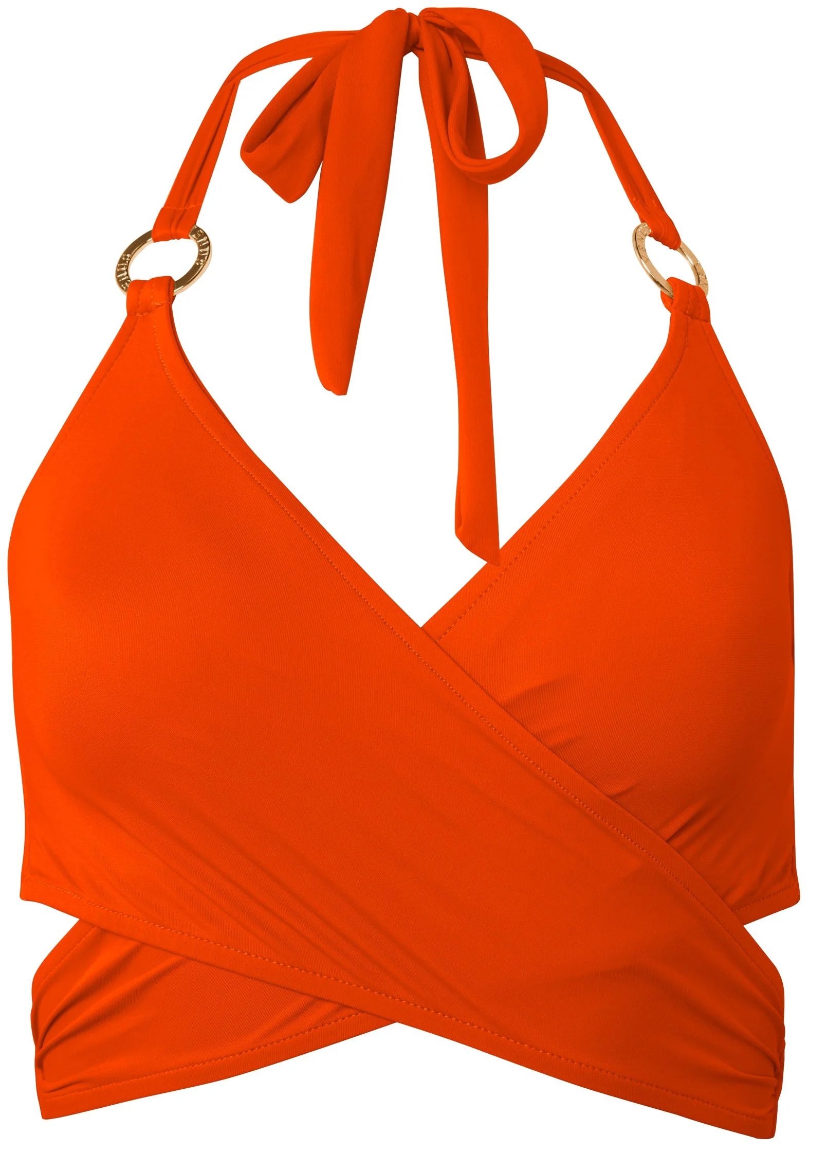 Laguna Wrap Underwire Top - Burnt Orange - Image 3