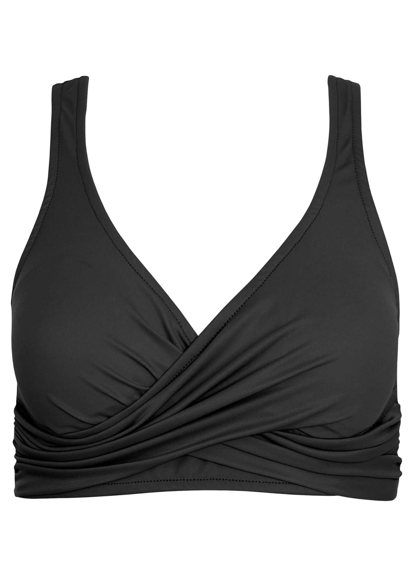 Lovely Lift Wrap Bikini Top - Black Beauty - Image 3