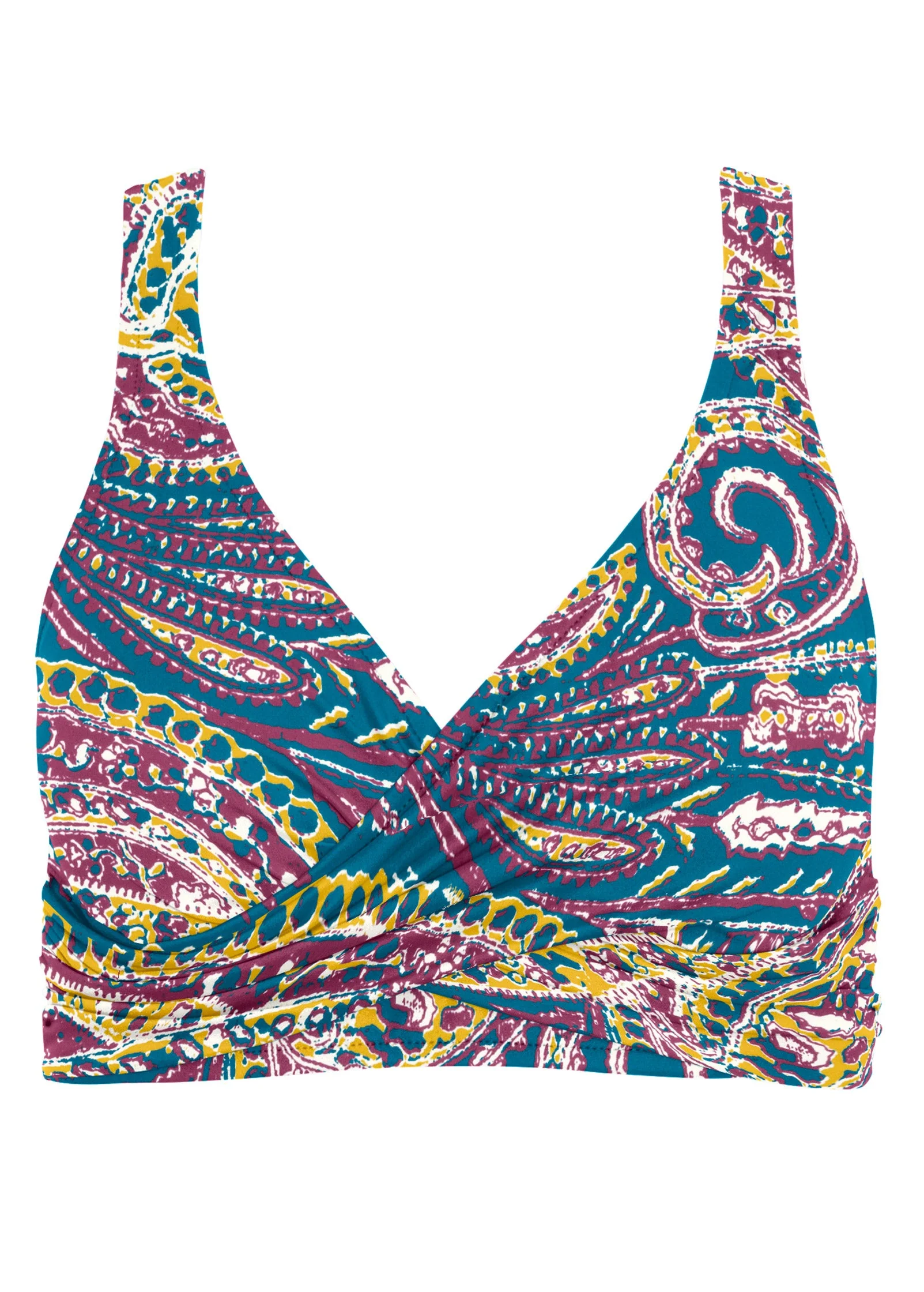 Lovely Lift Wrap Bikini Top - Gypsy Paisley - Image 3