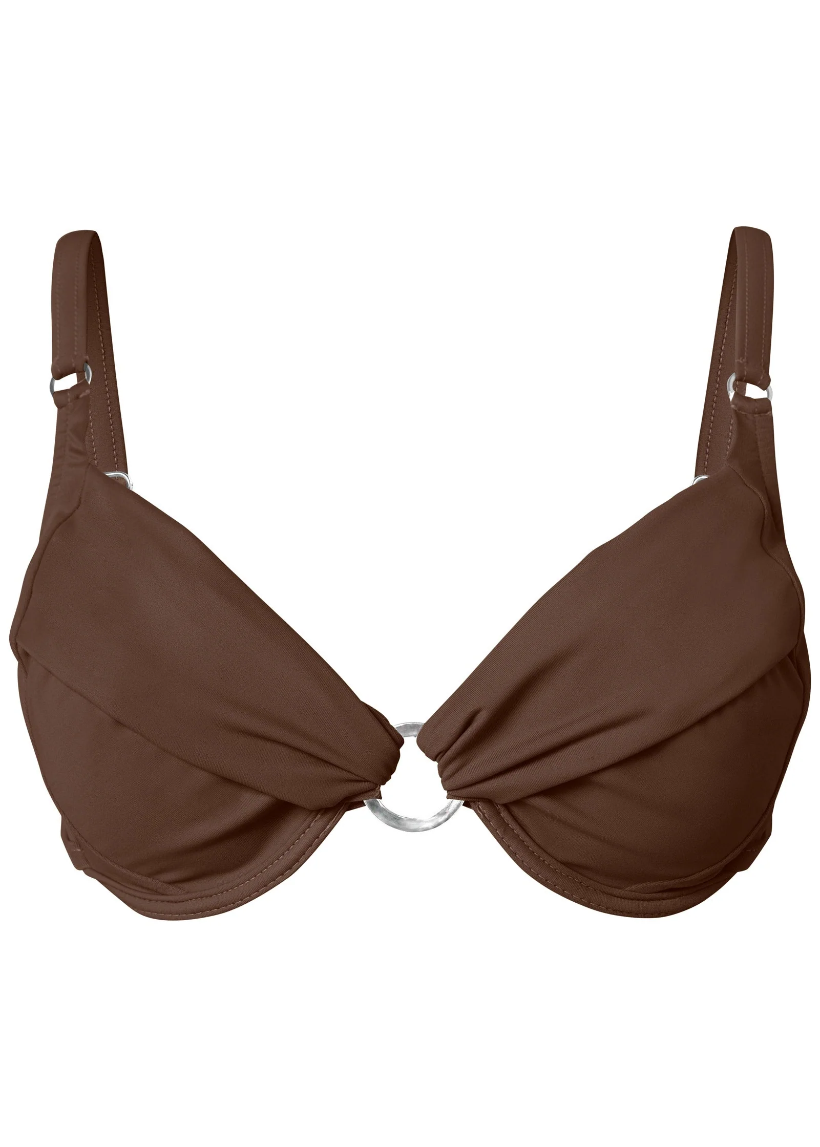 Sally Underwire Ring Top - Mocha - Image 3