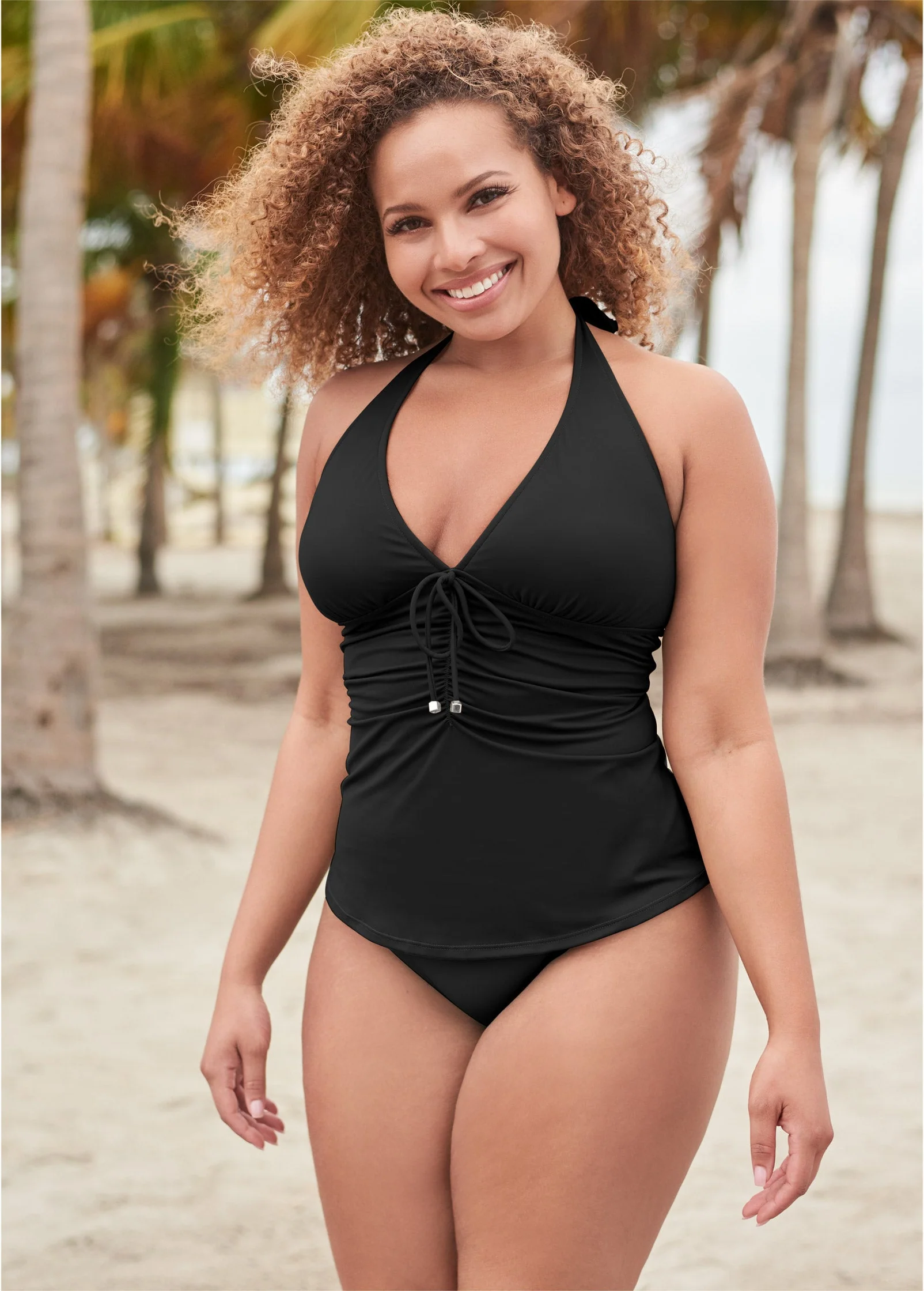 Sicily Halter Tankini - Black Beauty - Image 4