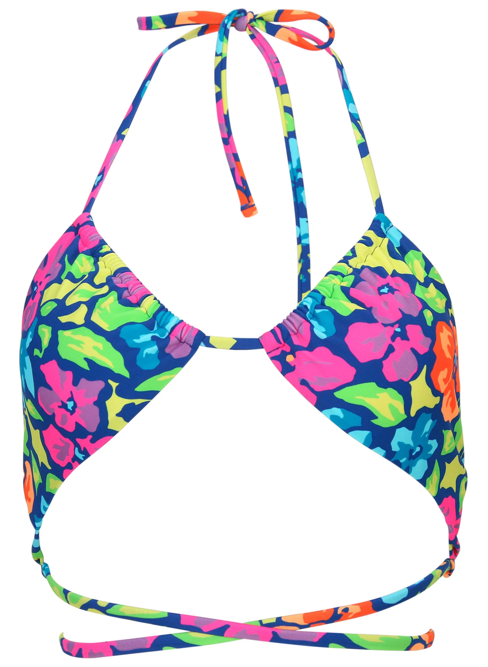 Strappy Ibiza Triangle Top - Flower Garden - Image 3