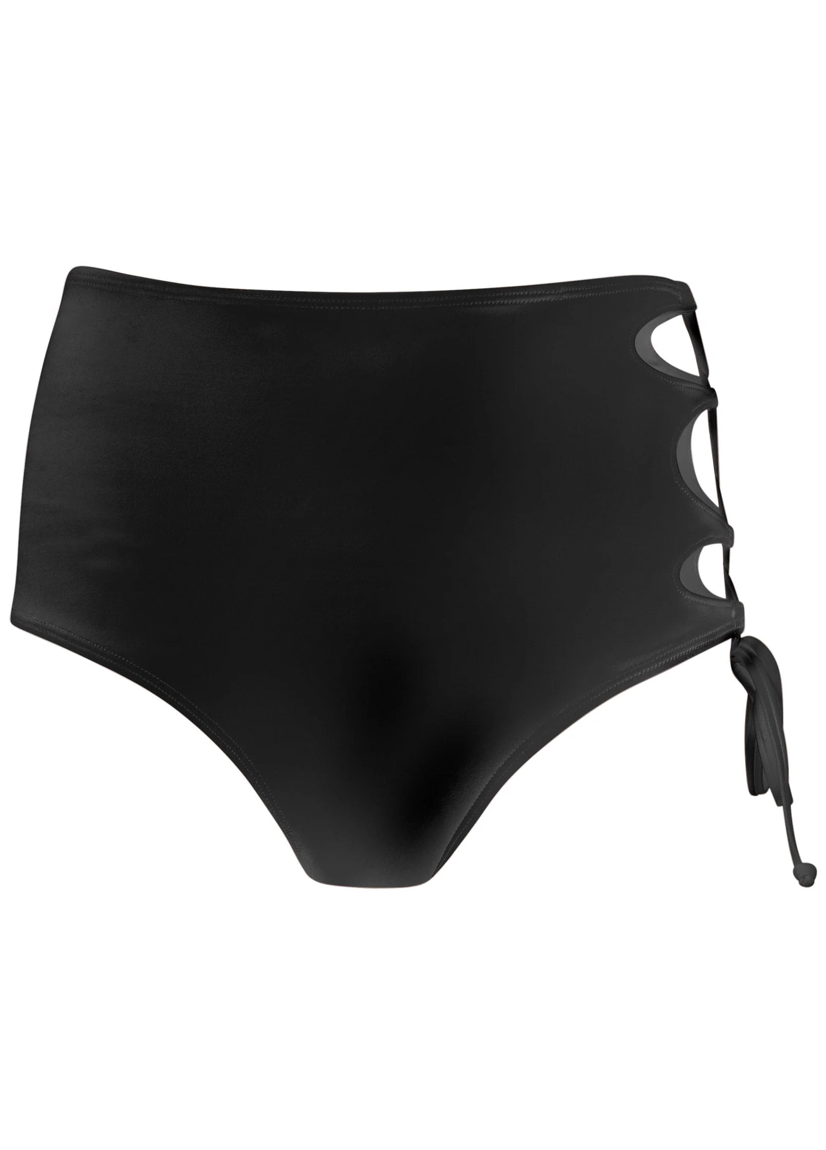 Lace-Up Strappy Bottom - Black Beauty - Image 5