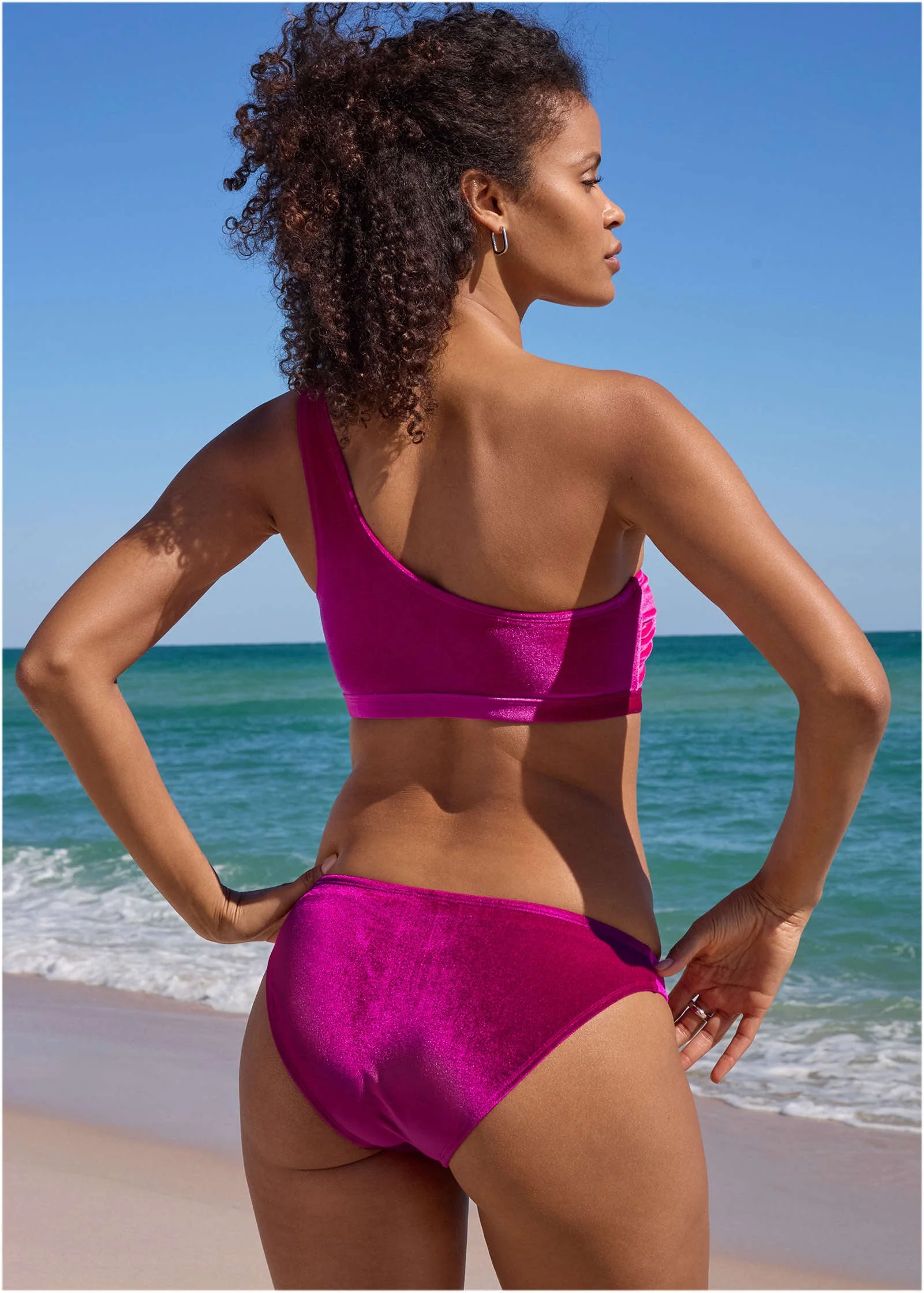 Velvet Bikini Top  - Pink Crush - Image 3