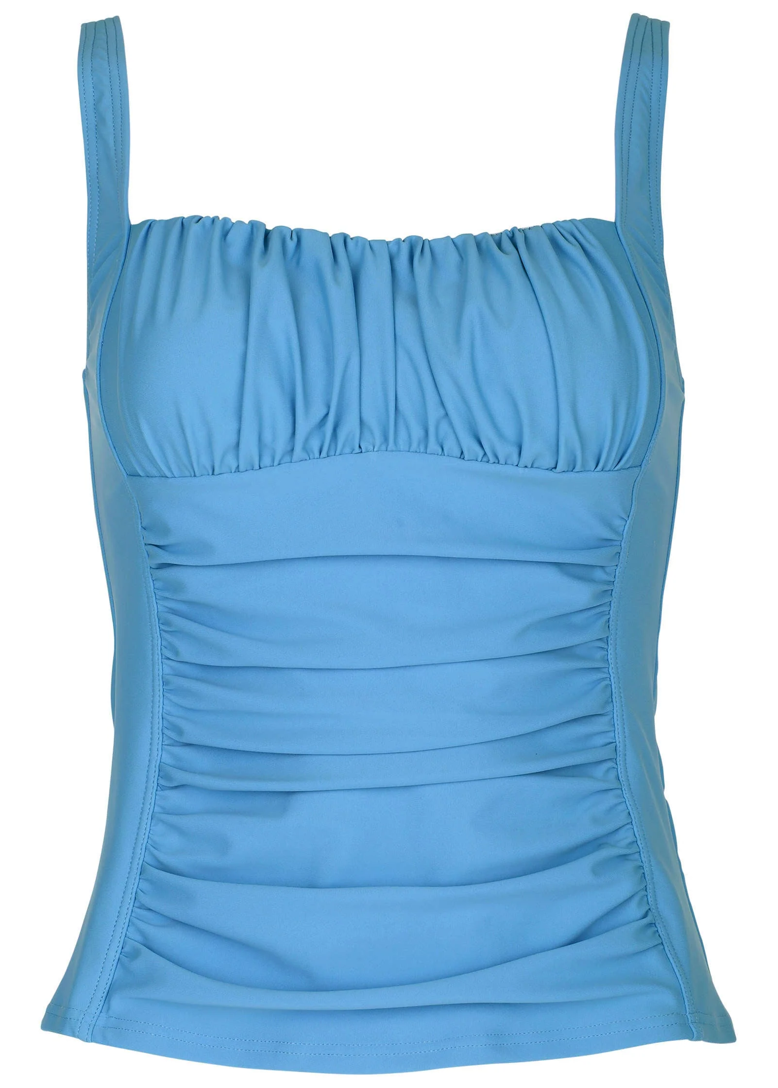 Sydney Ruched Tankini - Azure Blue - Image 3