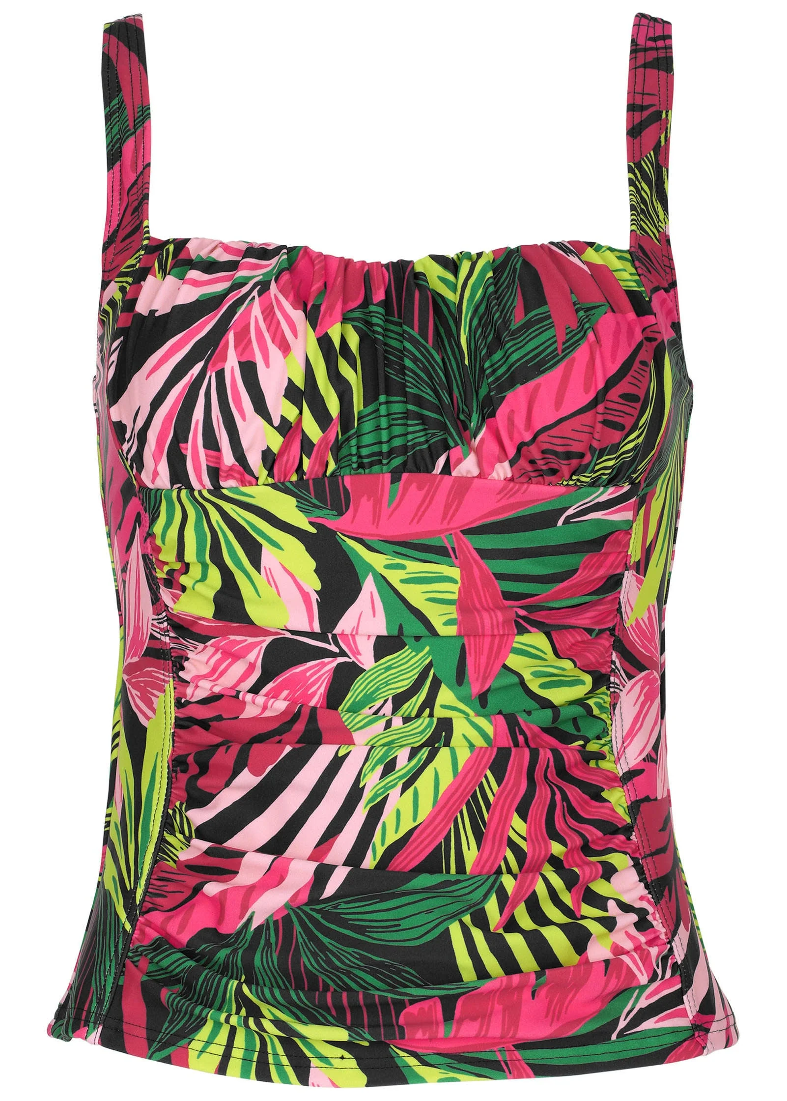 Sydney Ruched Tankini - Polynesian Palm - Image 3
