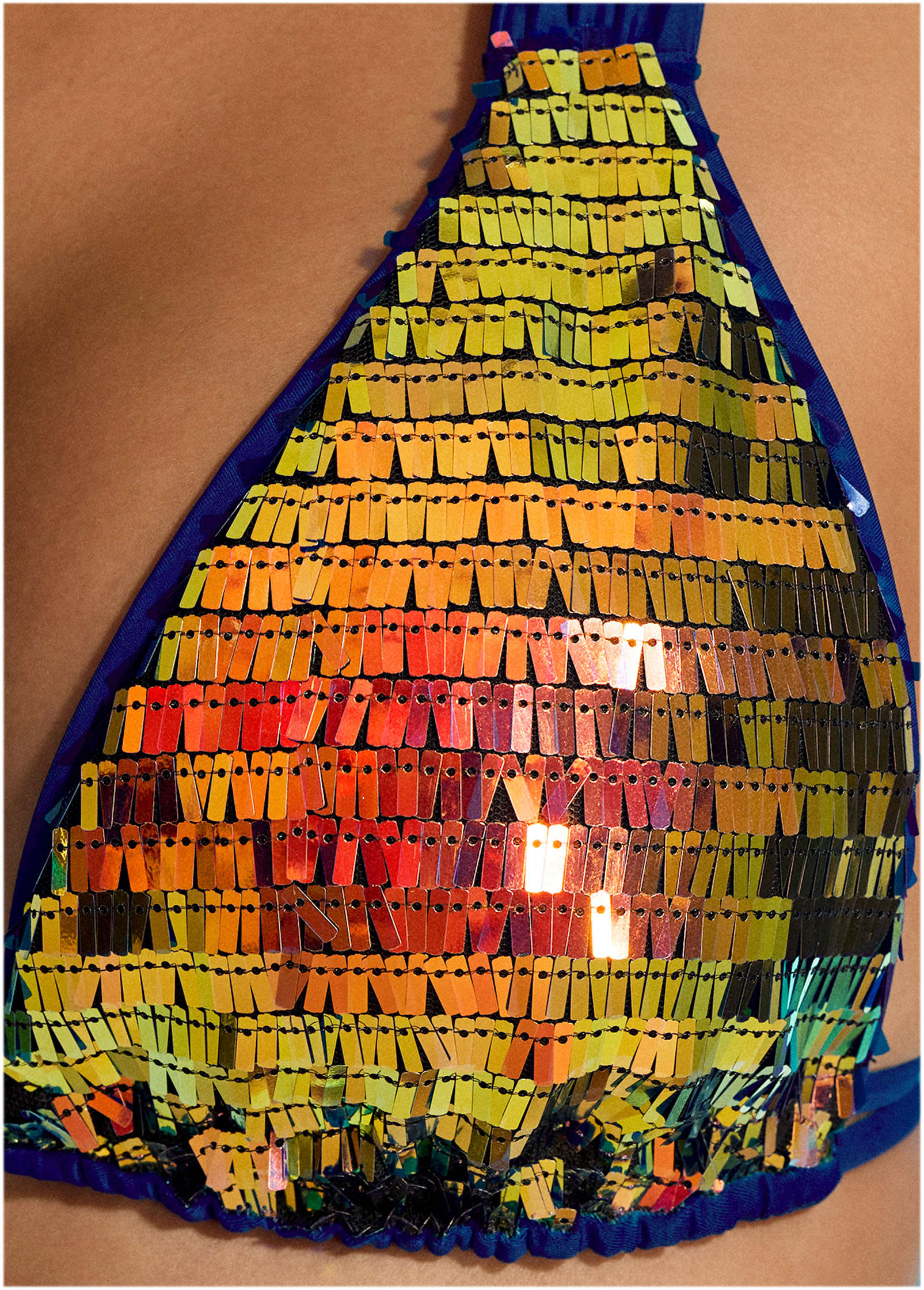 Getaway Glitz Bikini Top - Sea Green Multi - Image 3