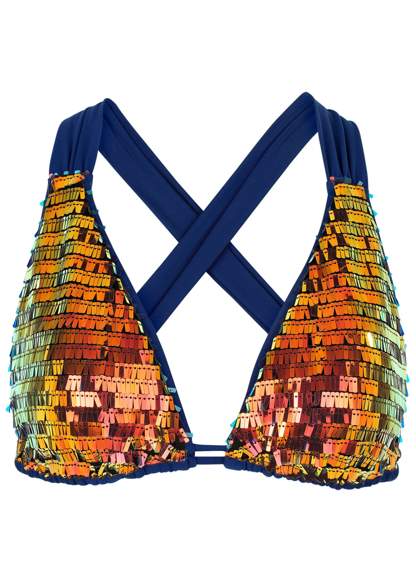 Getaway Glitz Bikini Top - Sea Green Multi - Image 4