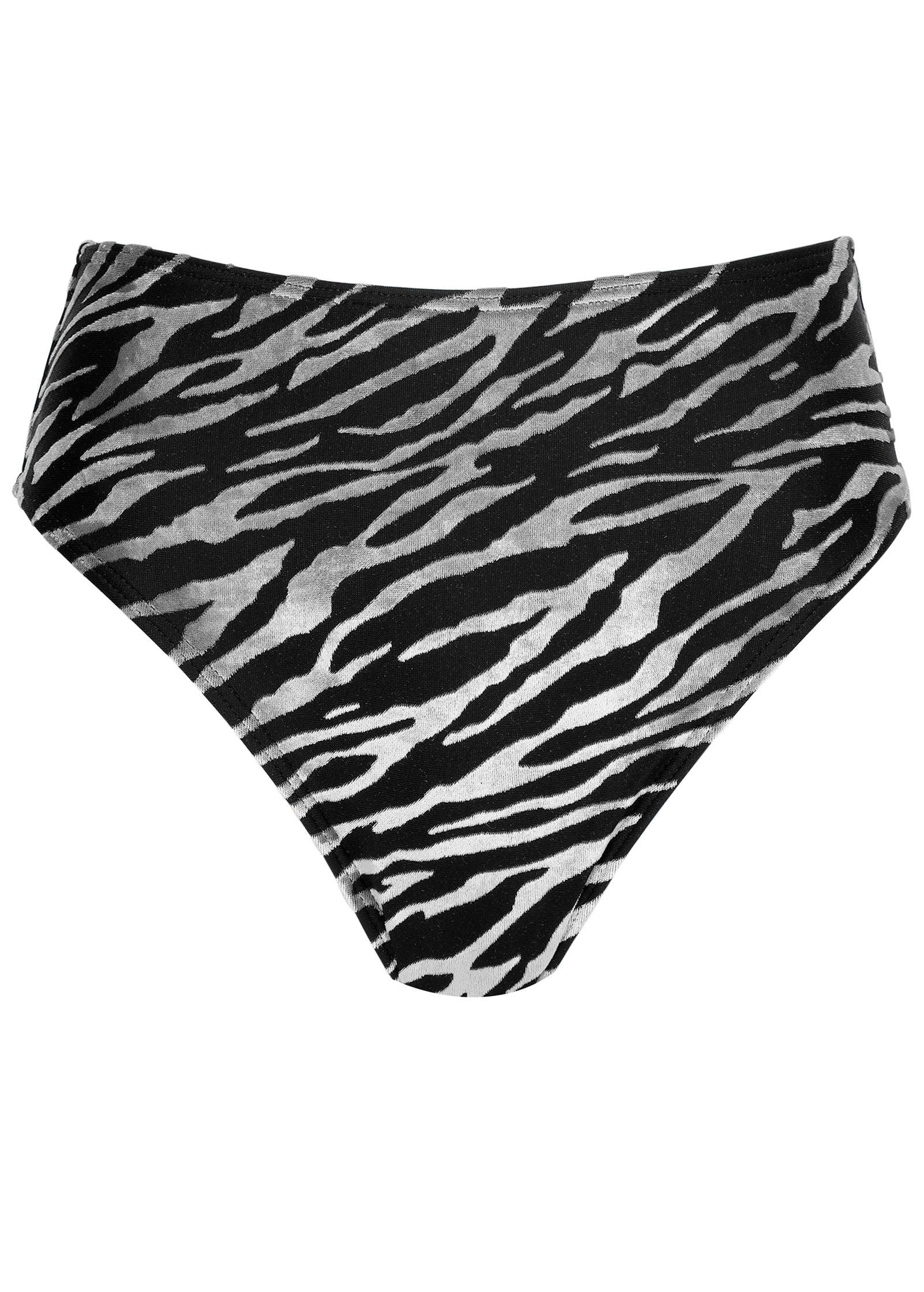 Jungle Velvet Tahiti Midi Bottom - Black & Silver - Image 3