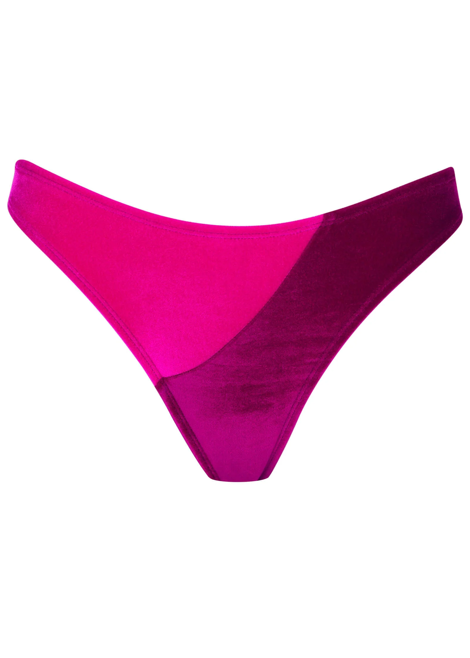 Velvet Cheeky Bikini Bottom - Pink Crush - Image 5