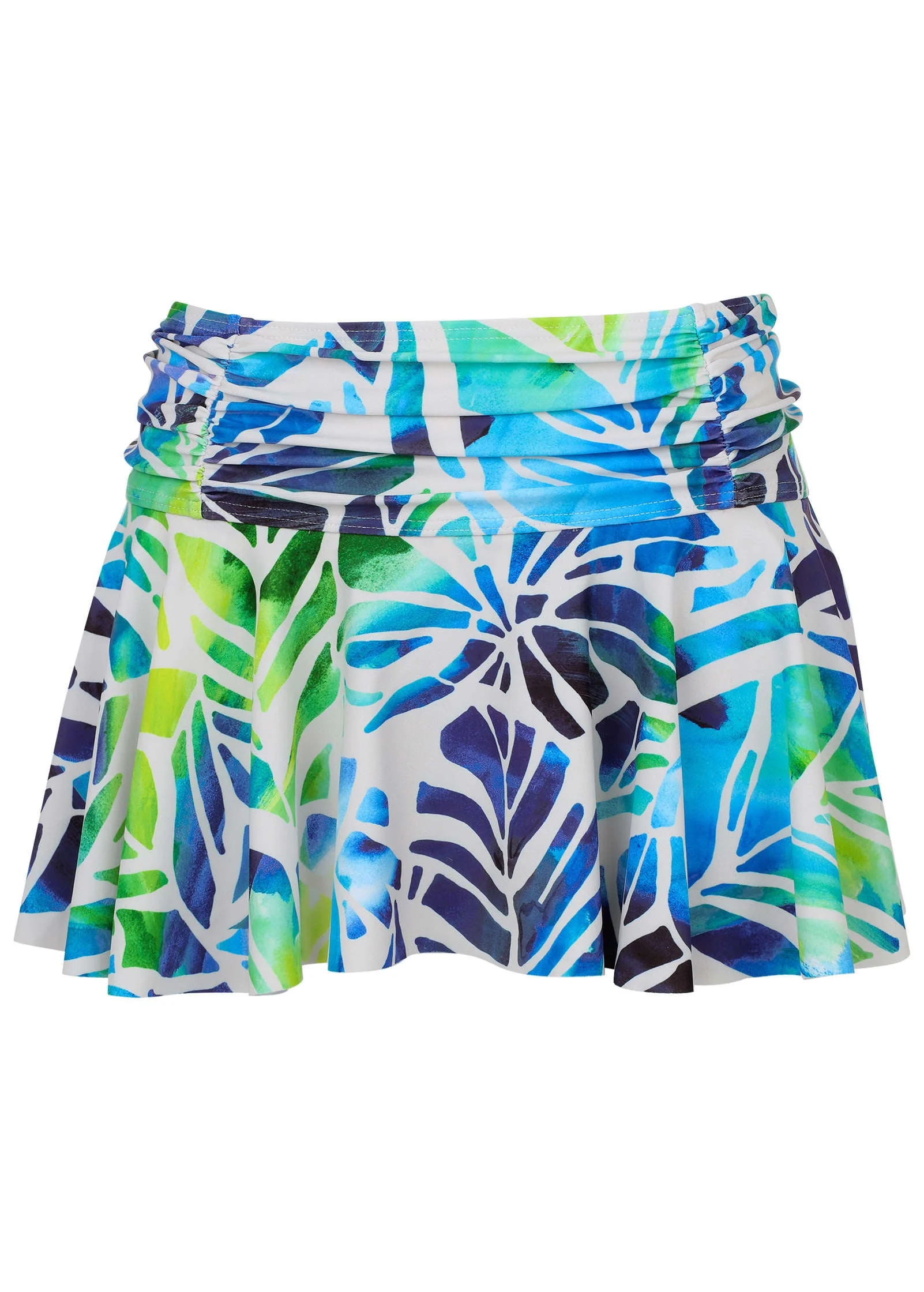 Rio Swim Skirt - Ombre Block Leaves - Image 3