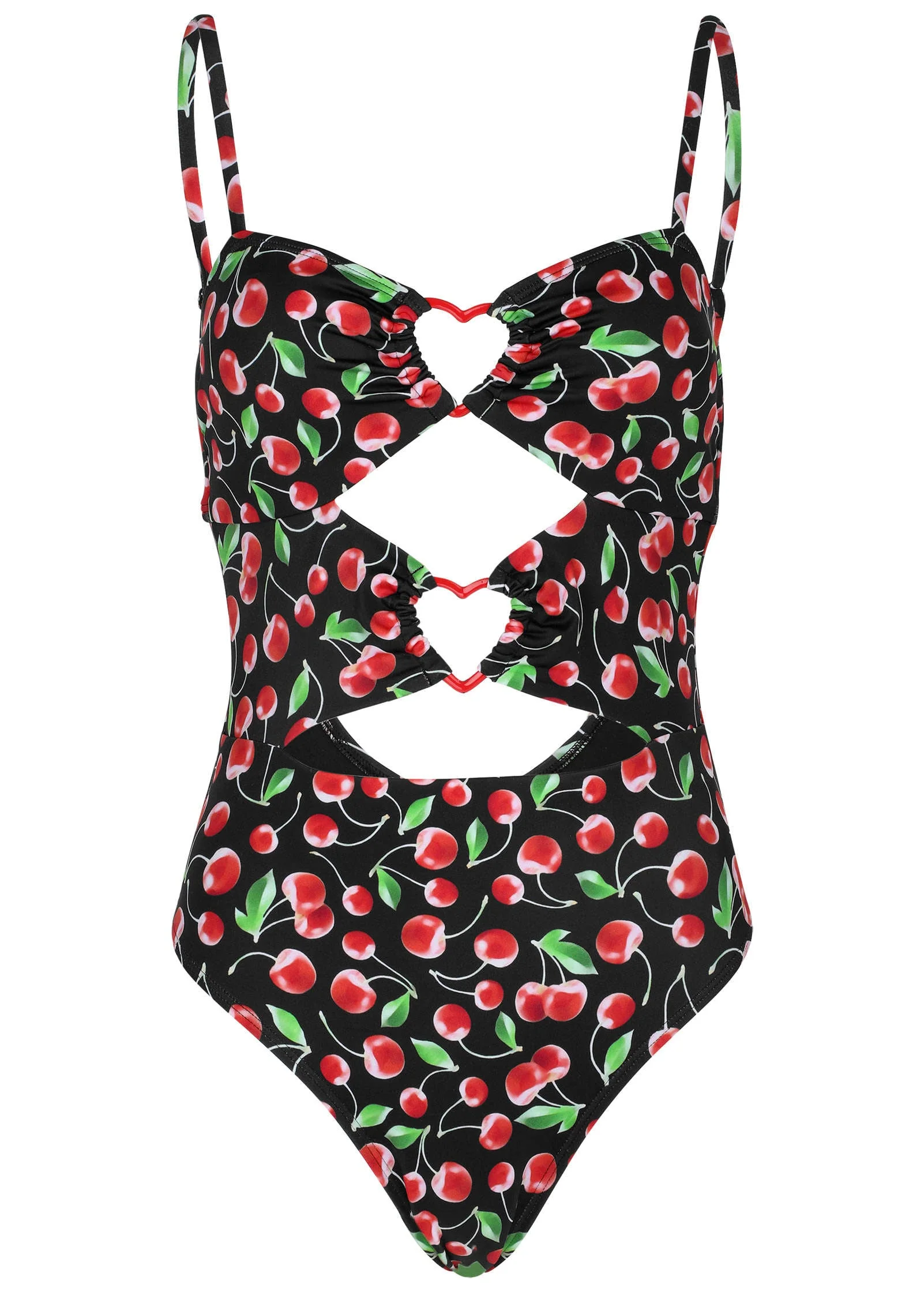 Heart Bandeau Swimsuit - Very Cherry - Image 5