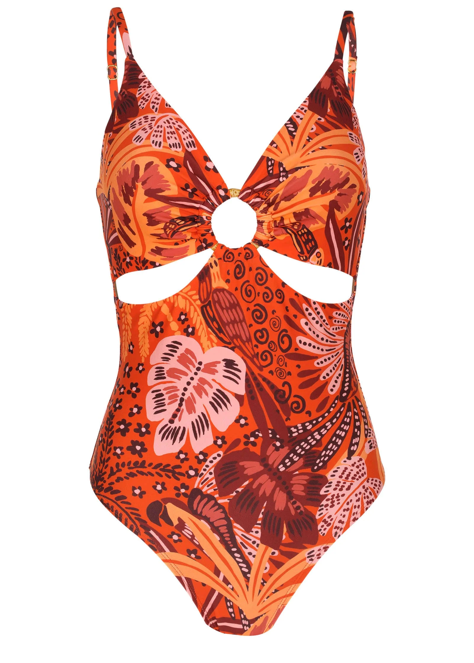 Bamboo Ring Swimsuit - Parrot Palm - Image 4
