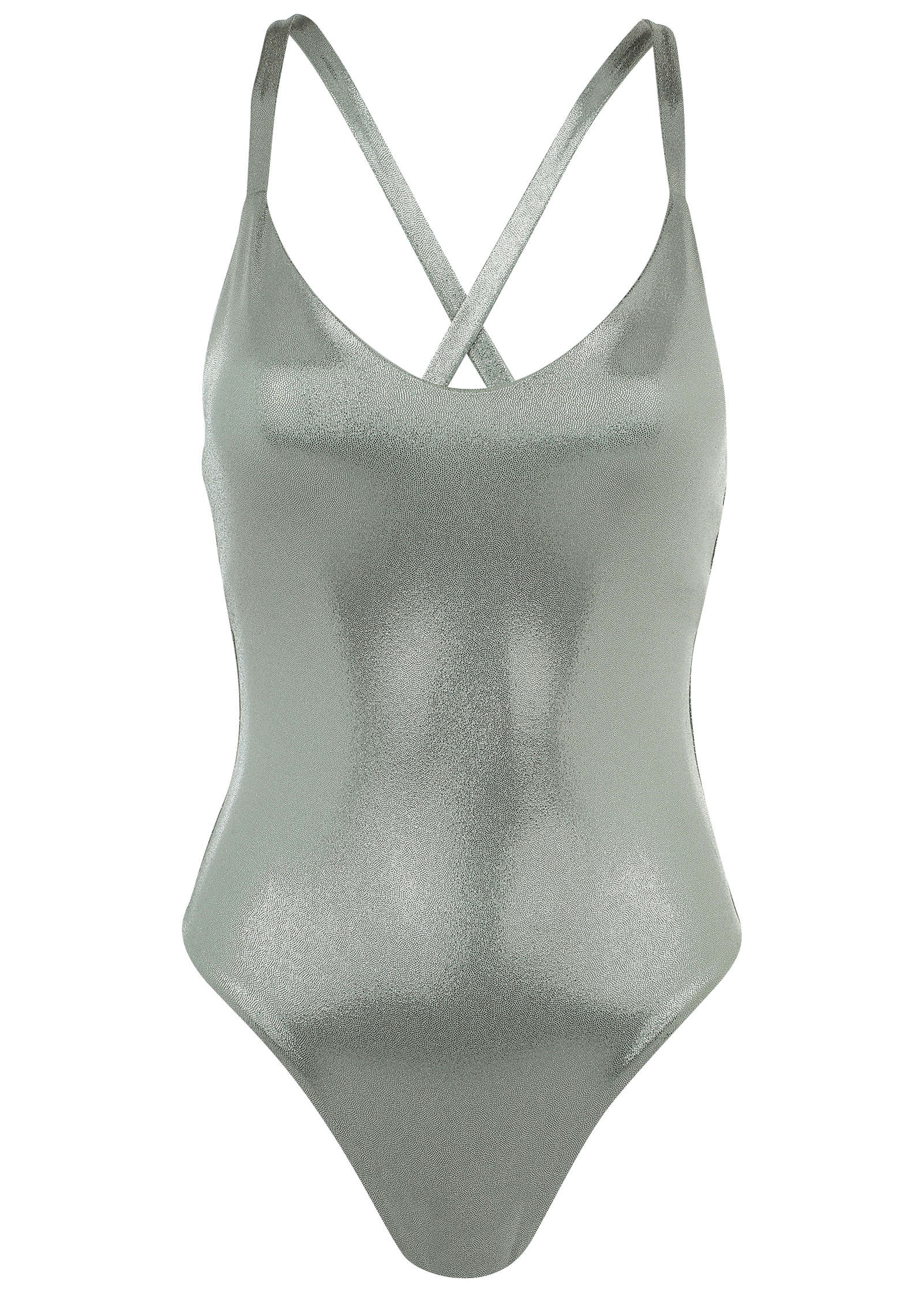Shine Tulum Swimsuit - Silver Metallic - Image 4