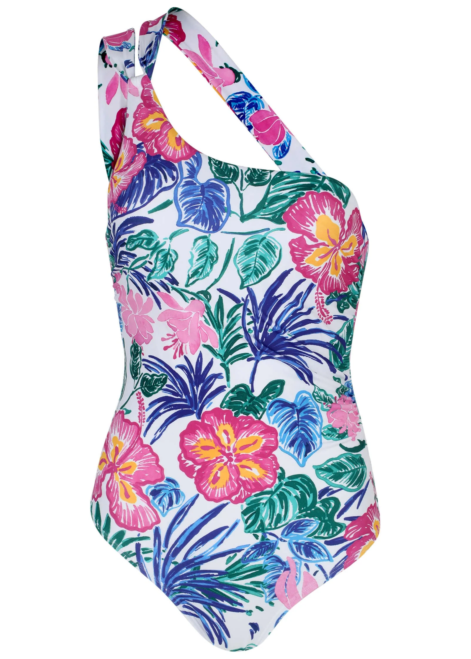 One Shoulder Swimsuit - Botanical Garden - Image 4