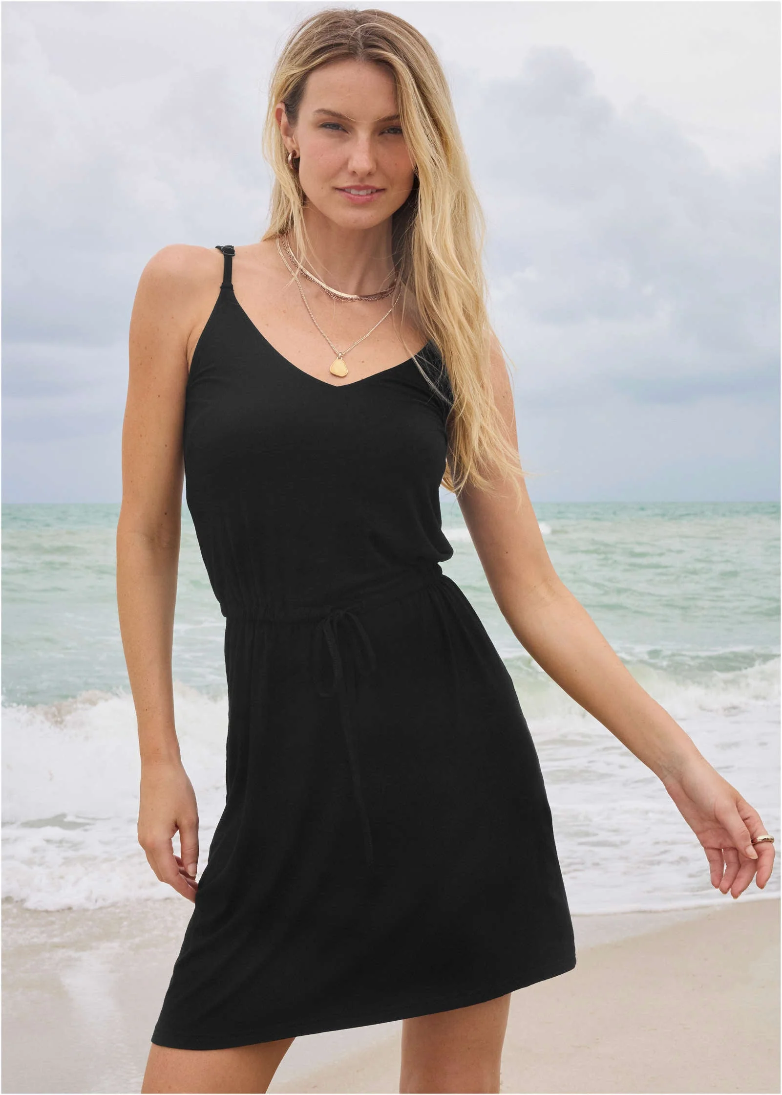 Tank Cover-Up Dress - Jet Black