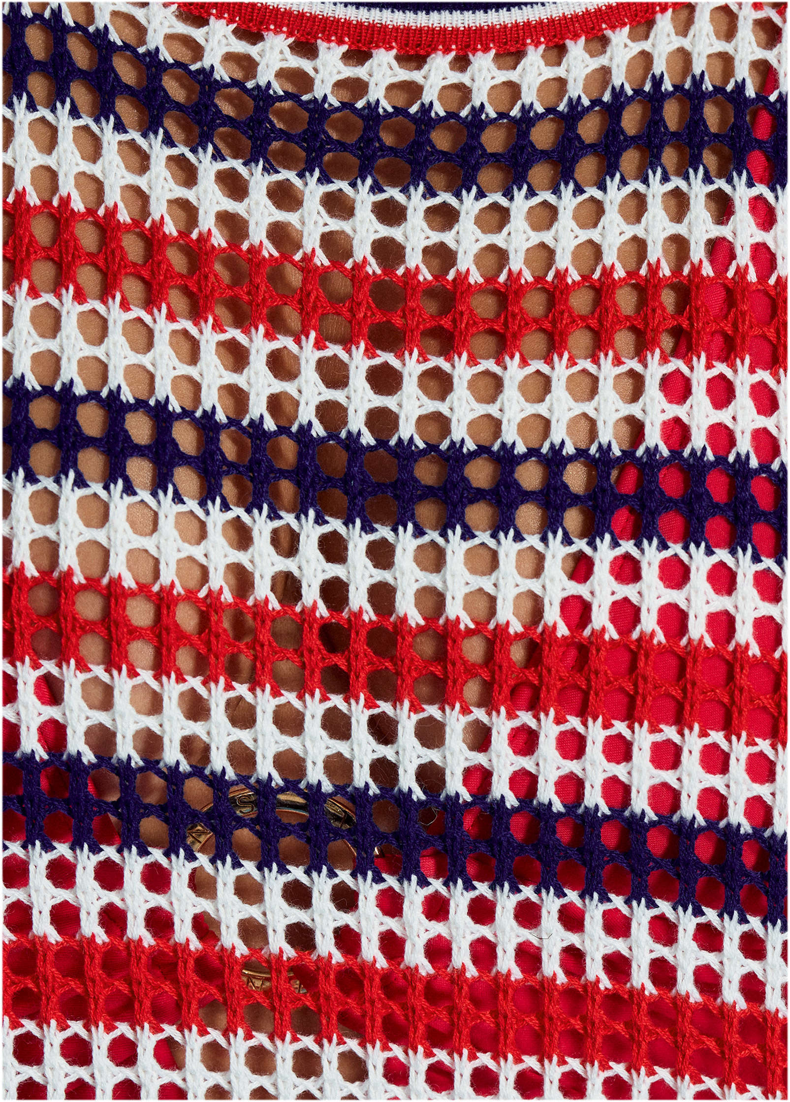 Crochet Cover-Up Dress - Americana - Image 3