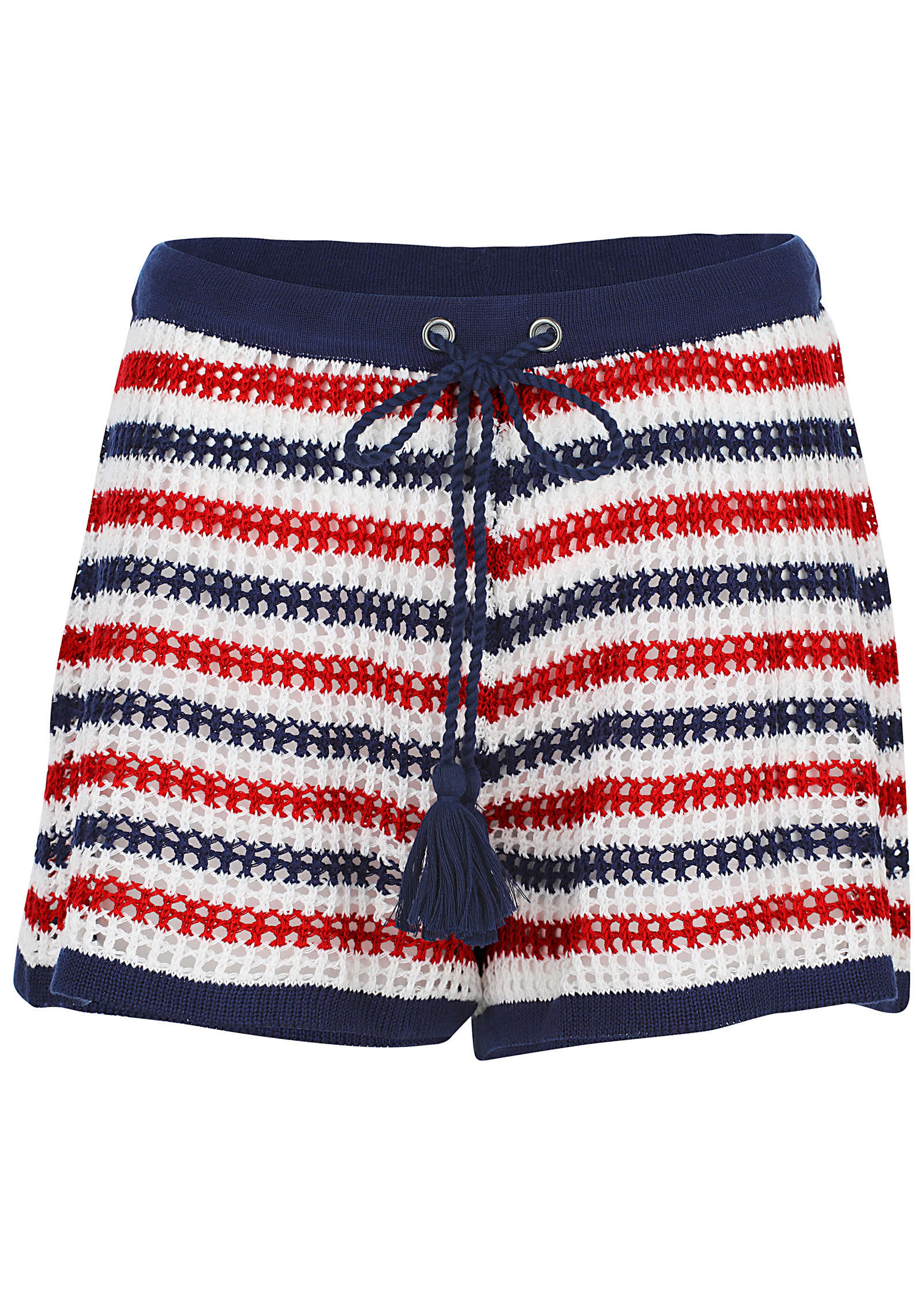 Crochet Cover-Up Shorts - Americana - Image 5