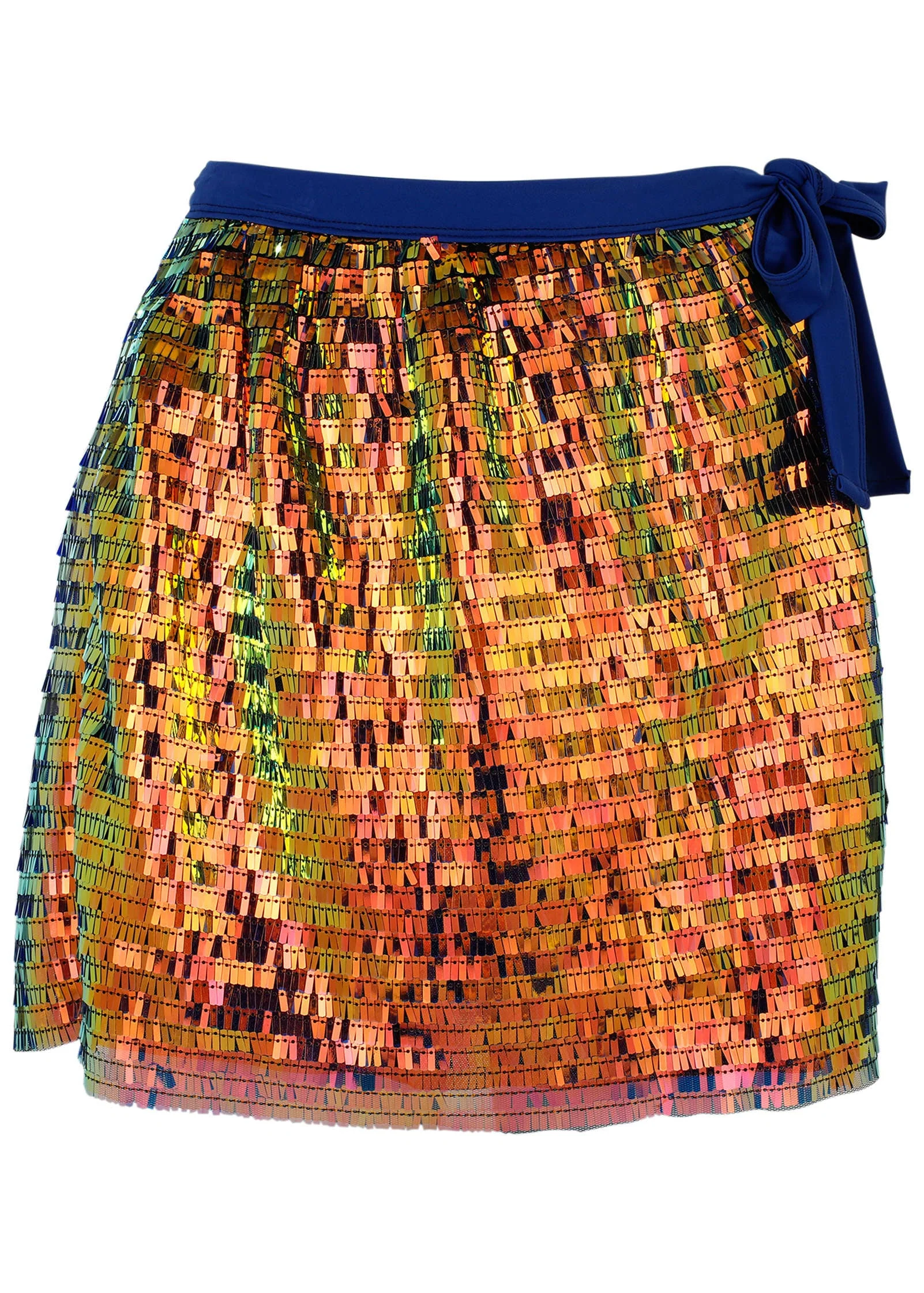 Glitz Cover-Up Wrap Skirt - Sea Green Multi - Image 4