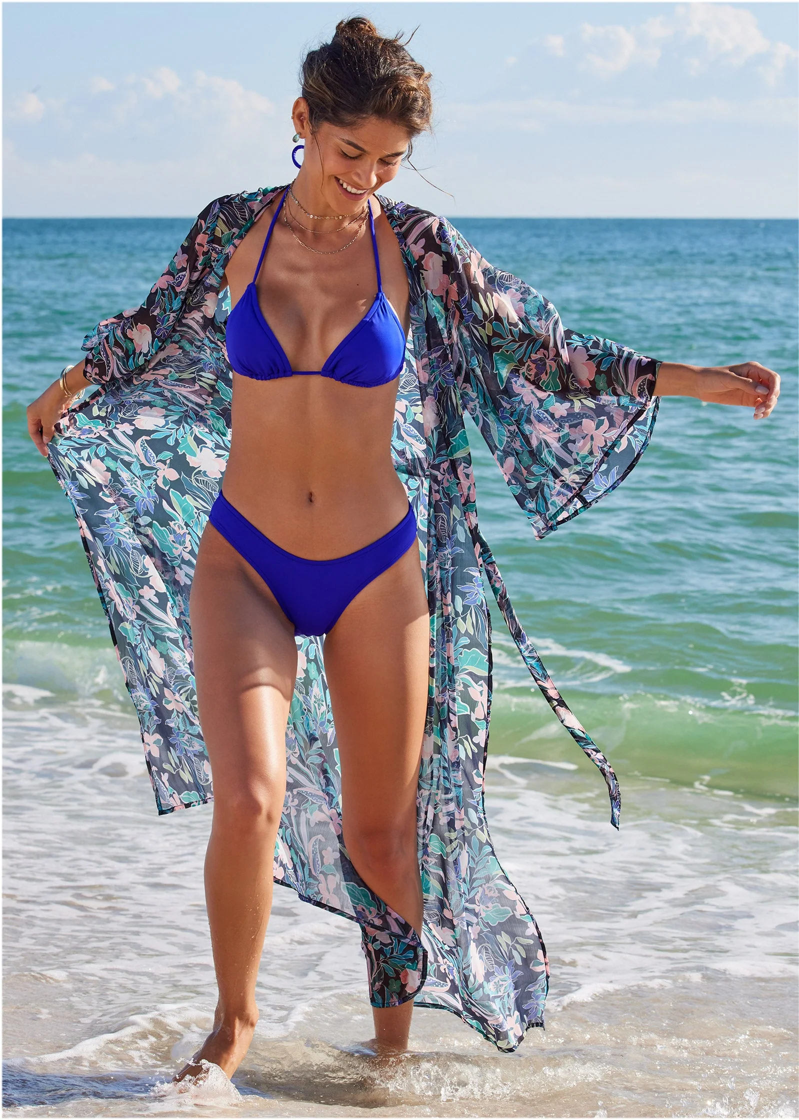 Bali Moderate Bikini Bottom - Cobalt Blue