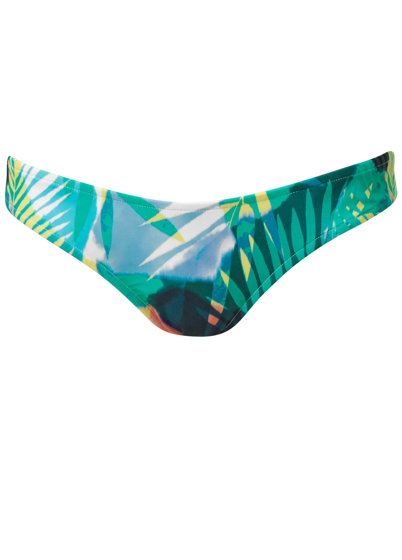 Bali Moderate Bikini Bottom - Vibrant Palms - Image 3