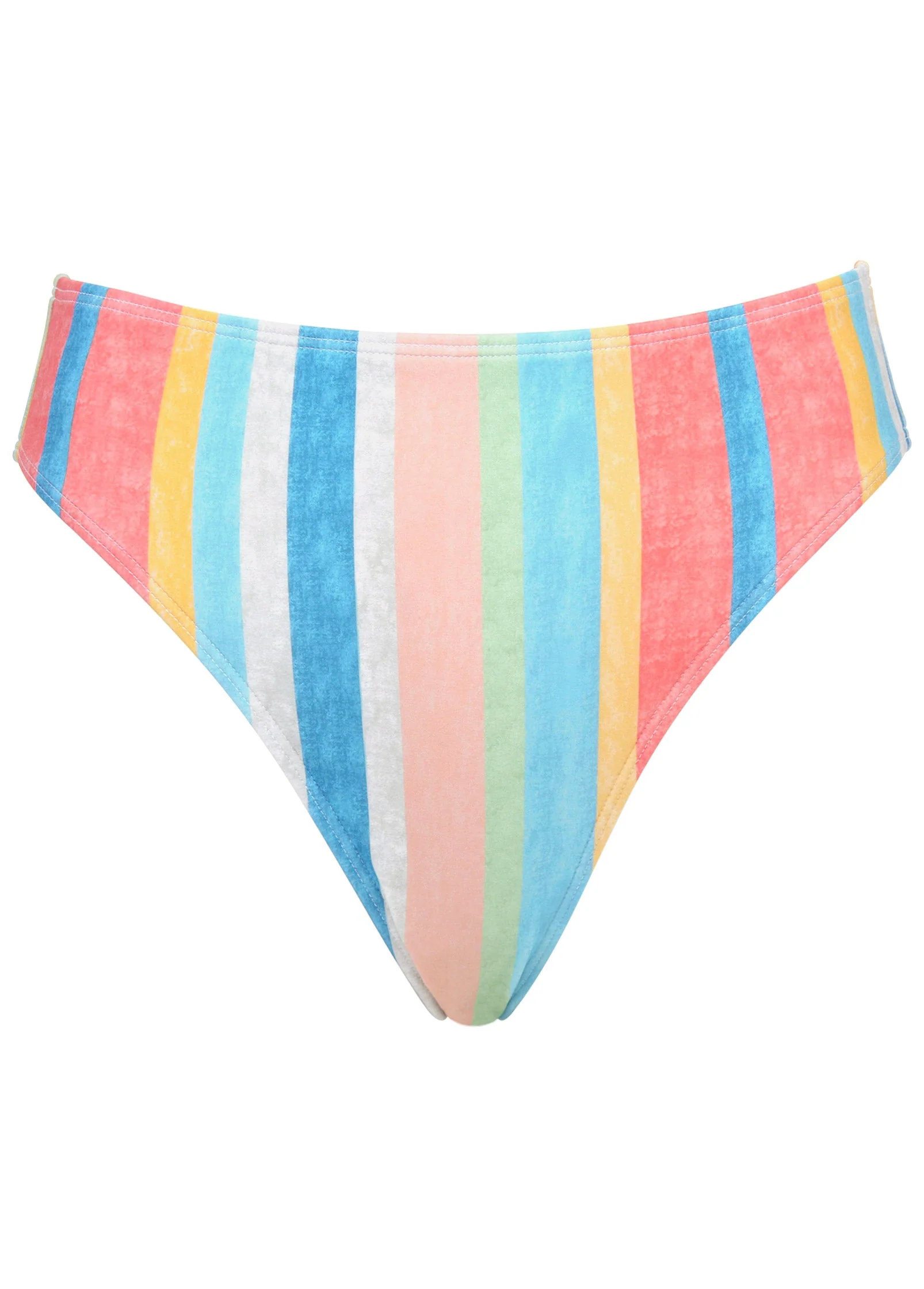 Fiji Moderate Bikini Bottom - Boardwalk Stripe - Image 3