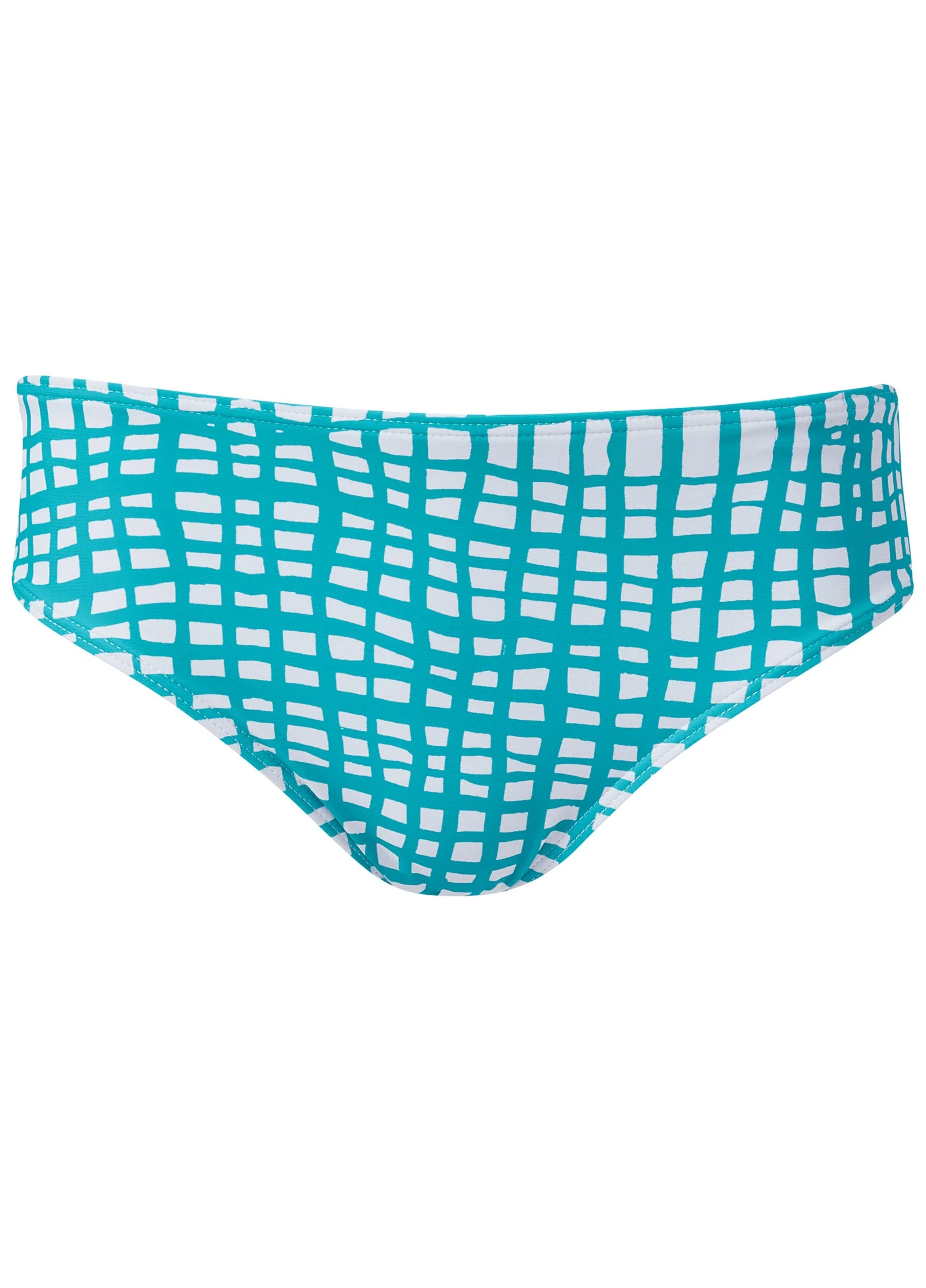 Fiji Moderate Bikini Bottom - Checker Me Blue - Image 3