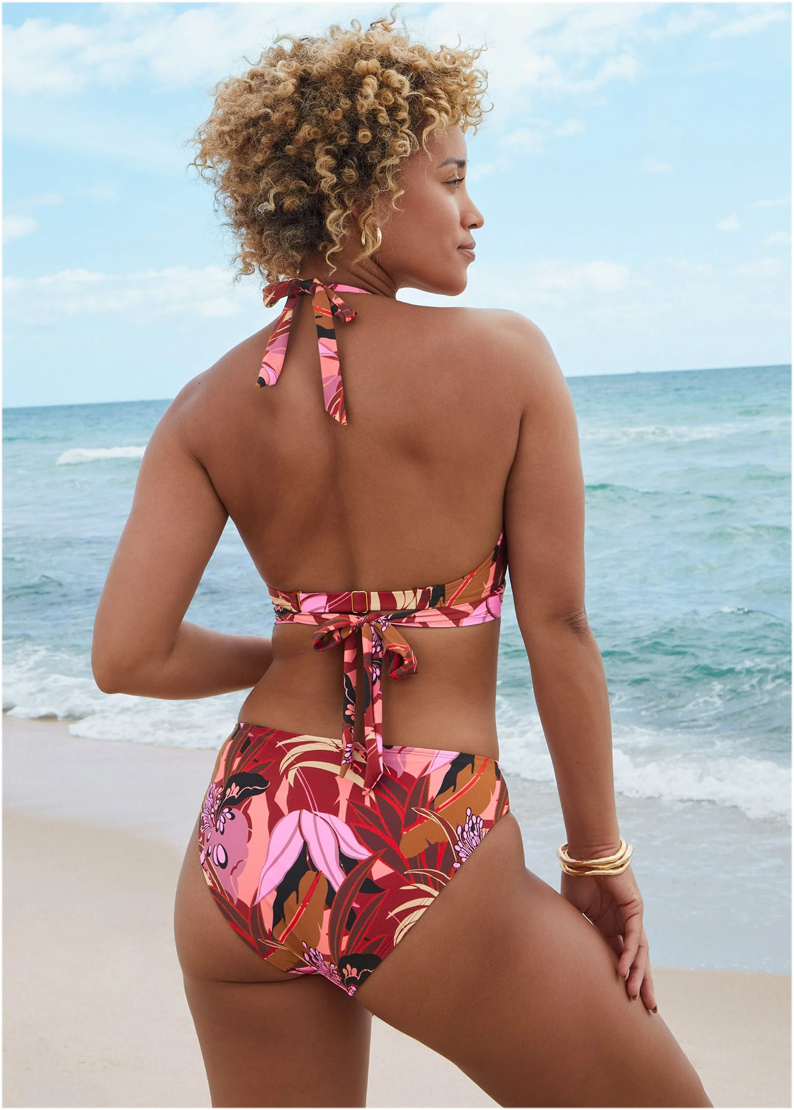 Fiji Moderate Bikini Bottom - Exotic Floral - Image 2