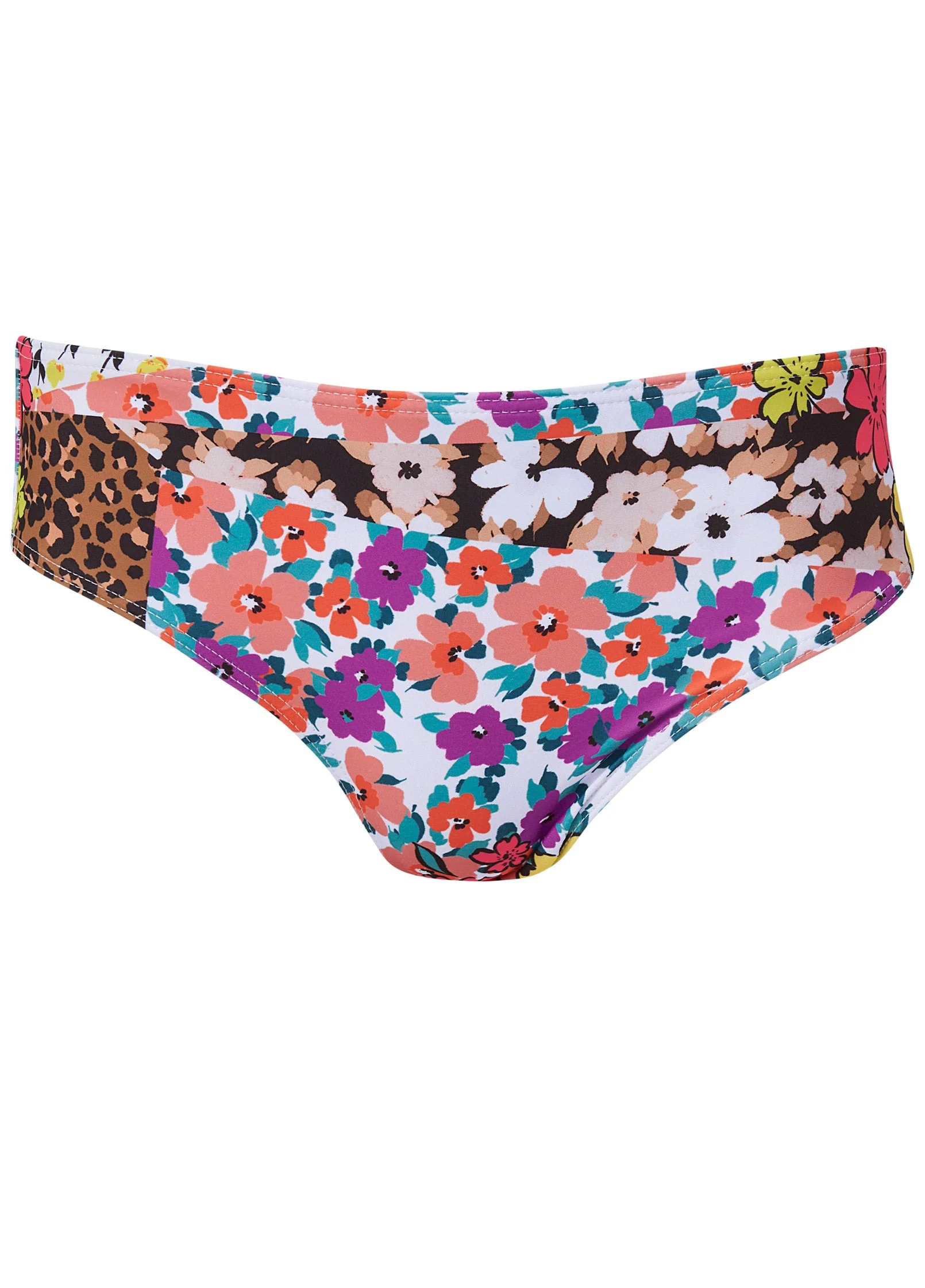 Fiji Moderate Bikini Bottom - Fierce Florals - Image 3