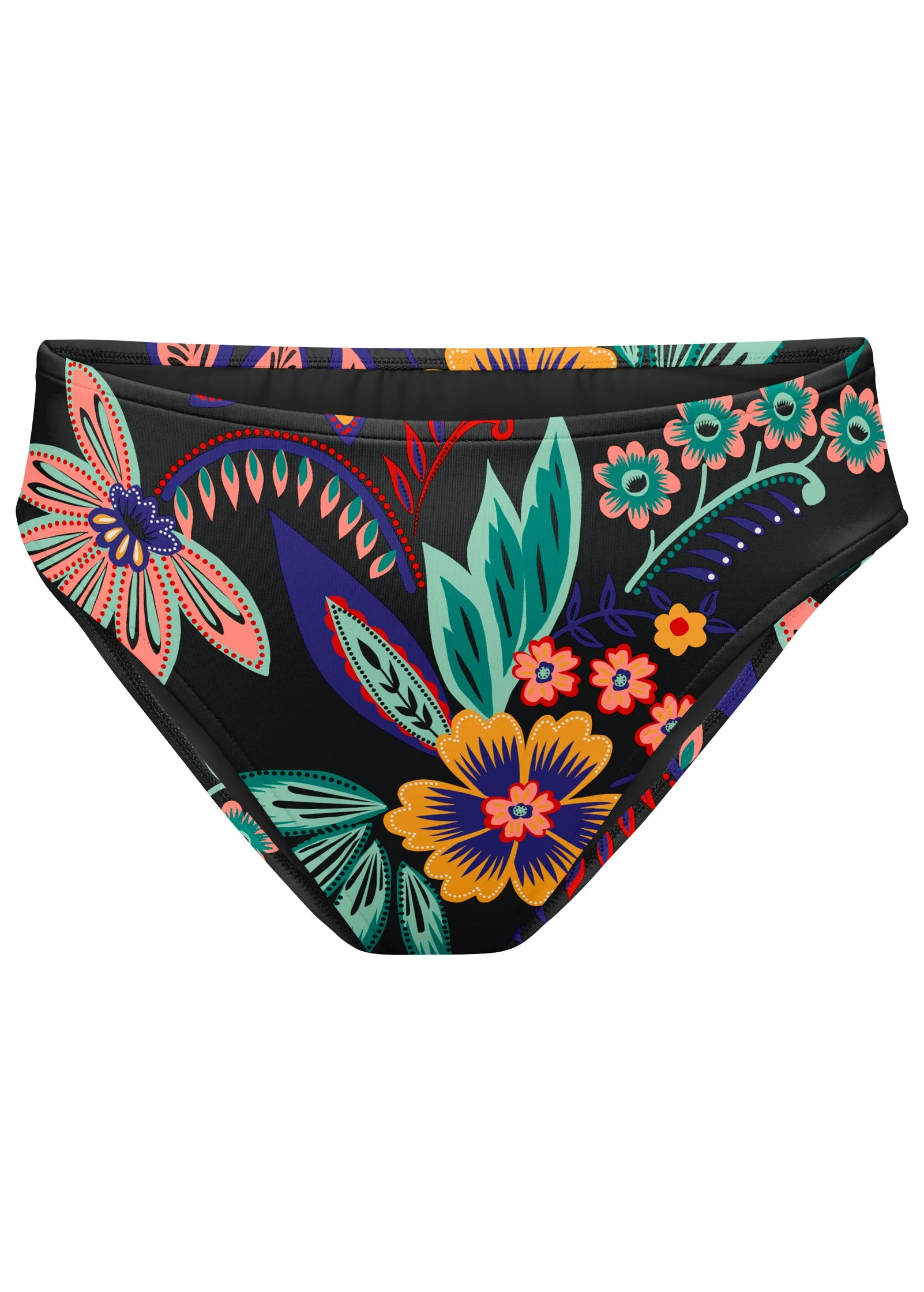 Fiji Moderate Bikini Bottom - Moonlit Florals - Image 3