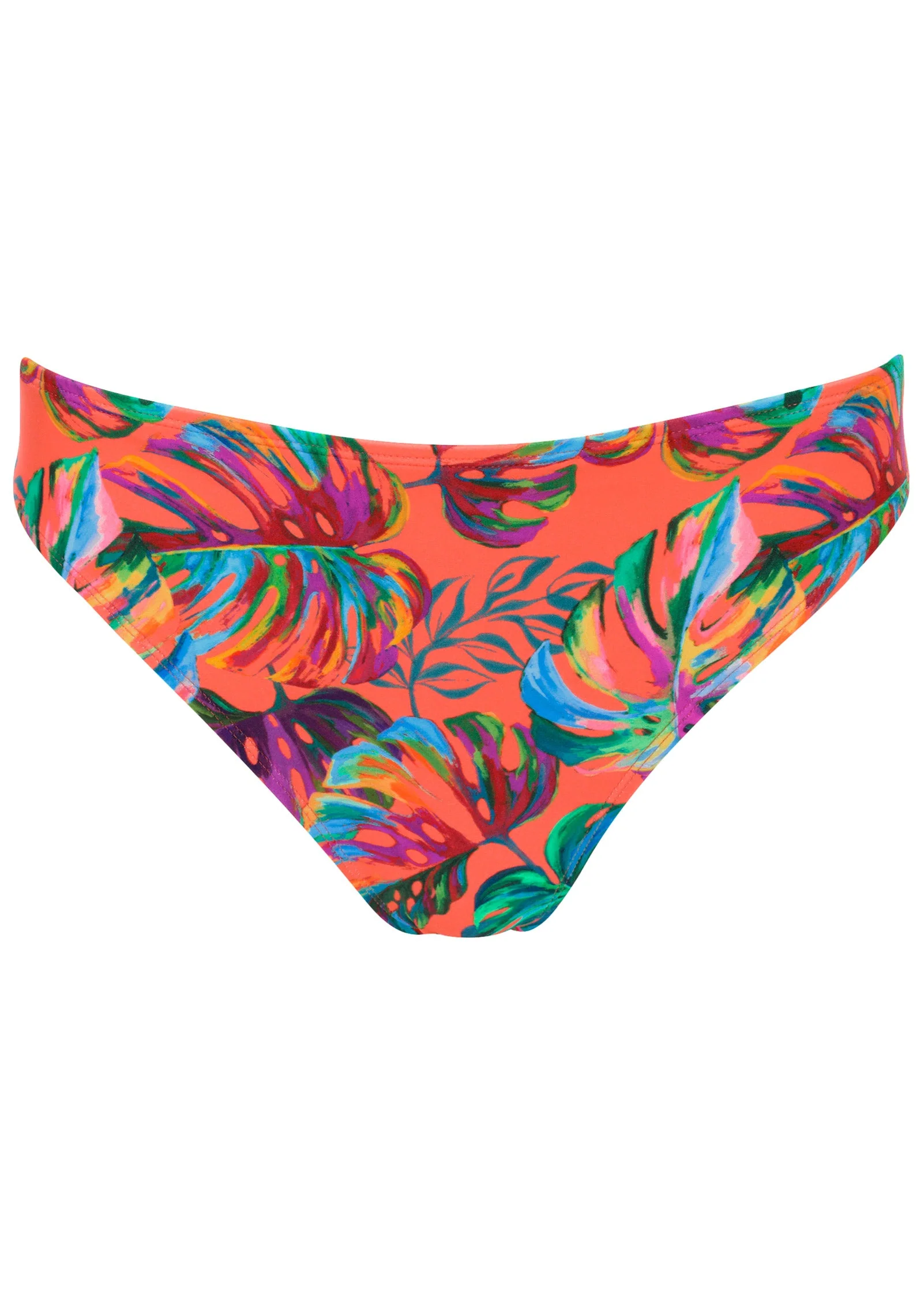 Fiji Moderate Bikini Bottom - Tropical Sunset All-Over - Image 3