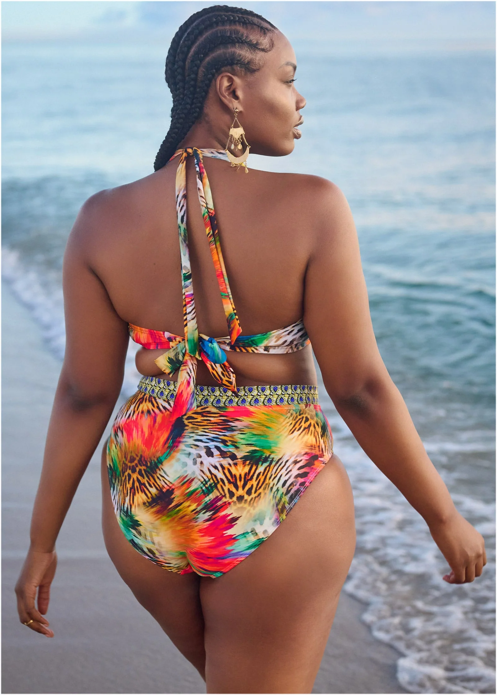 Volley High-Waist Bottom - Island Delight - Image 4