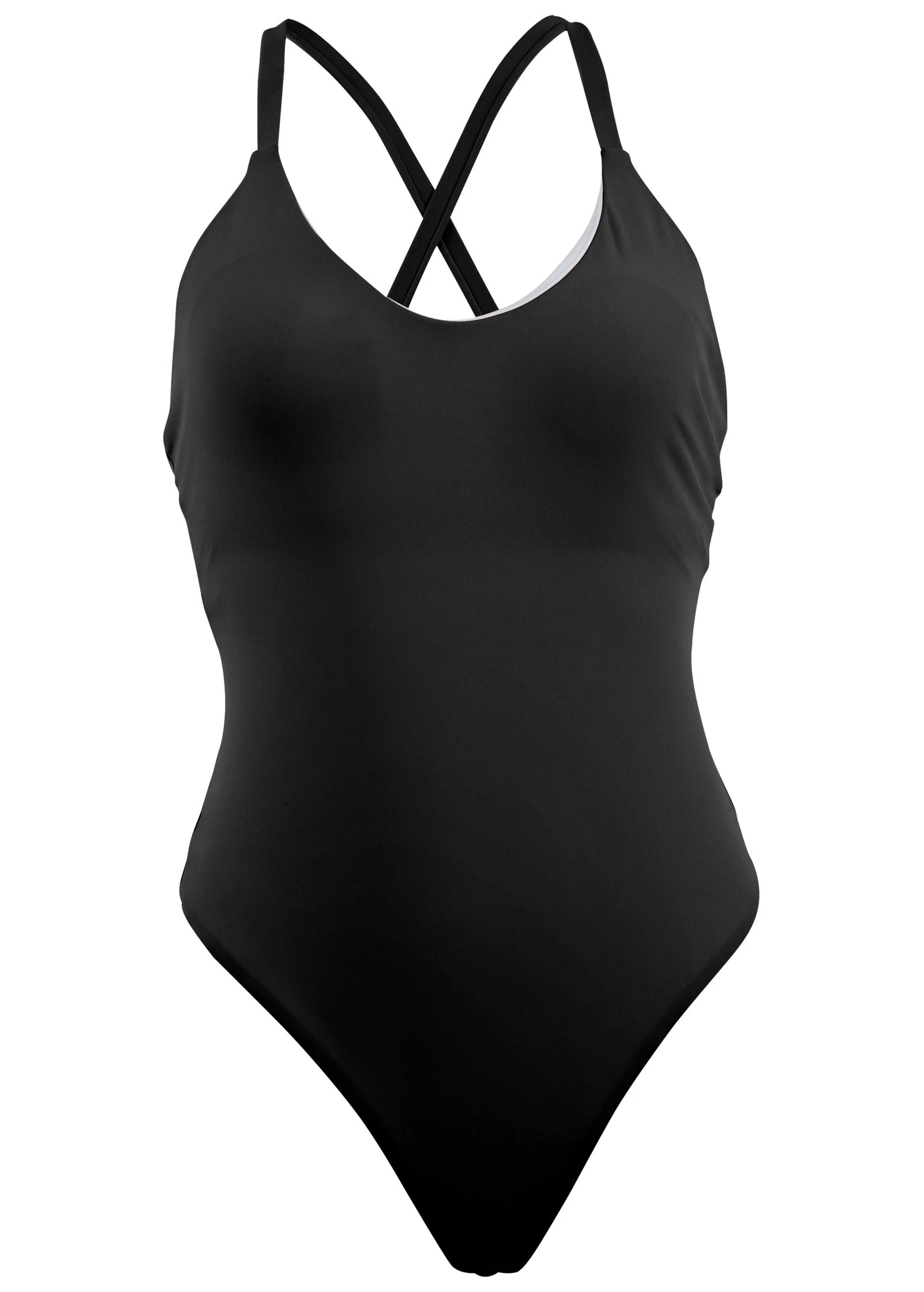 Tulum High Leg Swimsuit - Black Beauty - Image 4