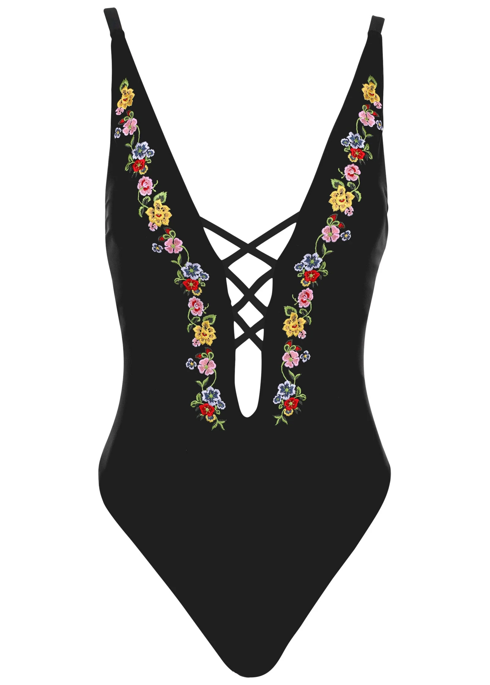 Embroidered One-Piece - Fiesta Romance Embroidery - Image 4