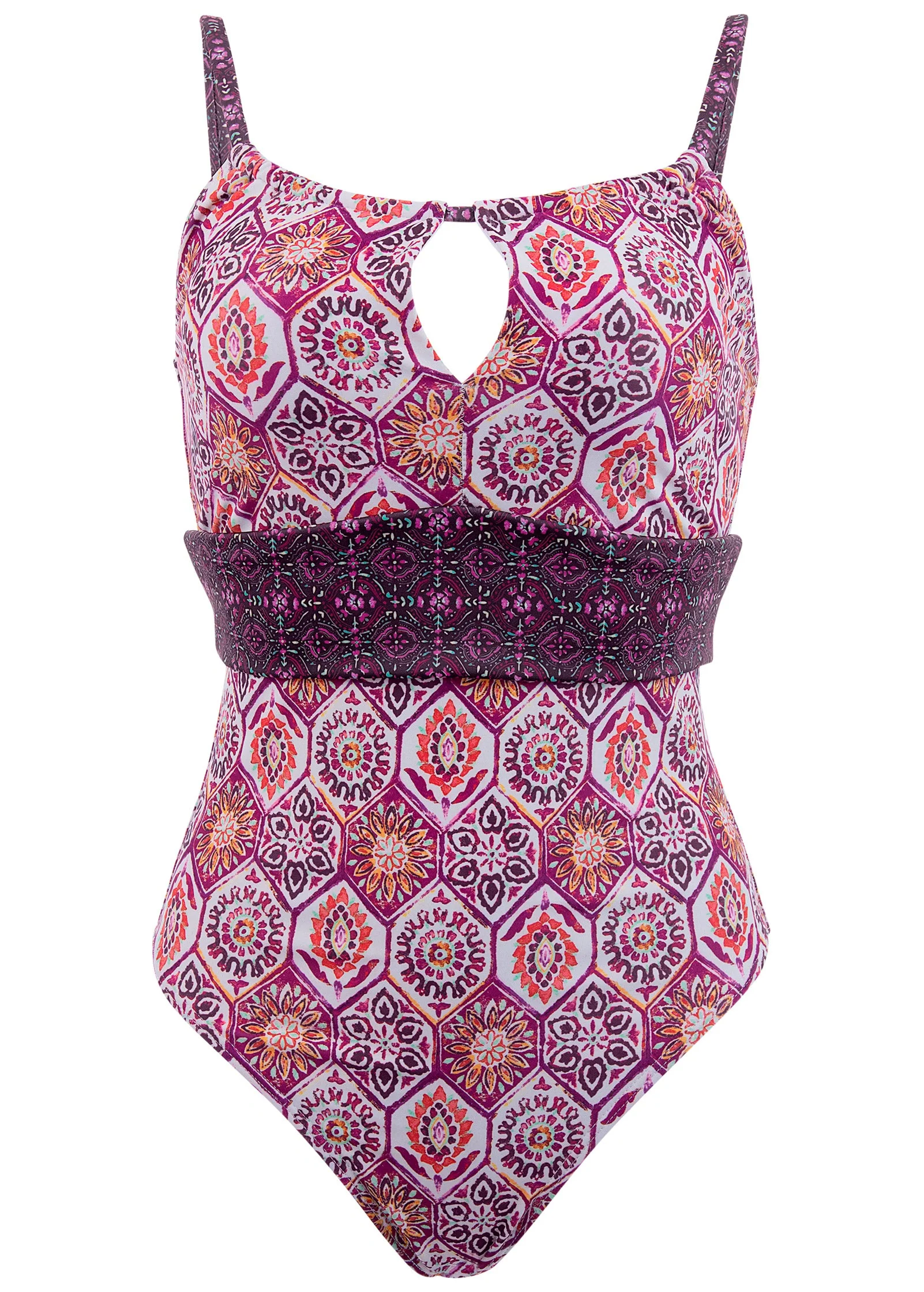 Belted One-Piece - Royal Mosaic - Image 3