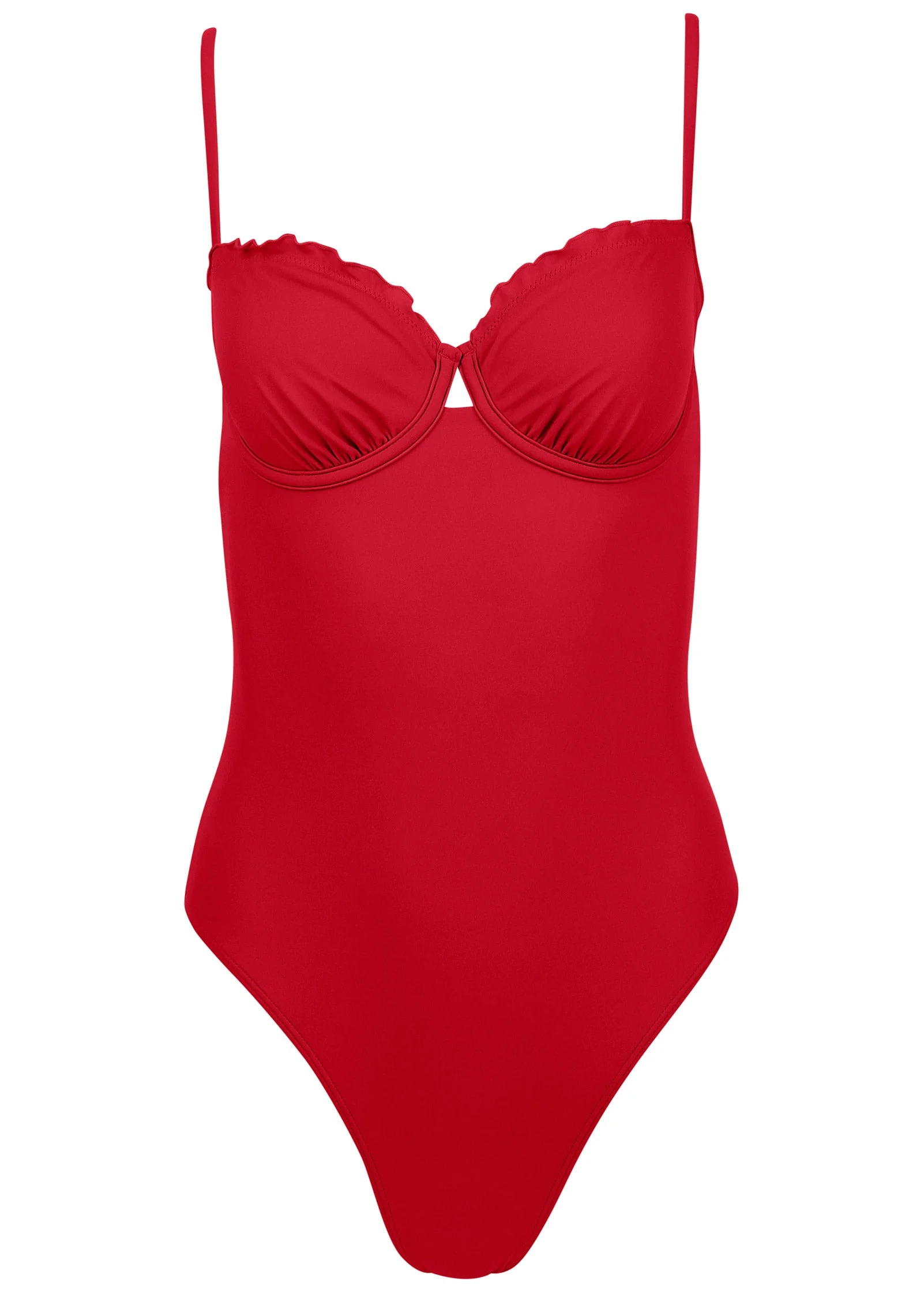 Bermuda Underwire Swimsuit - Red - Image 3