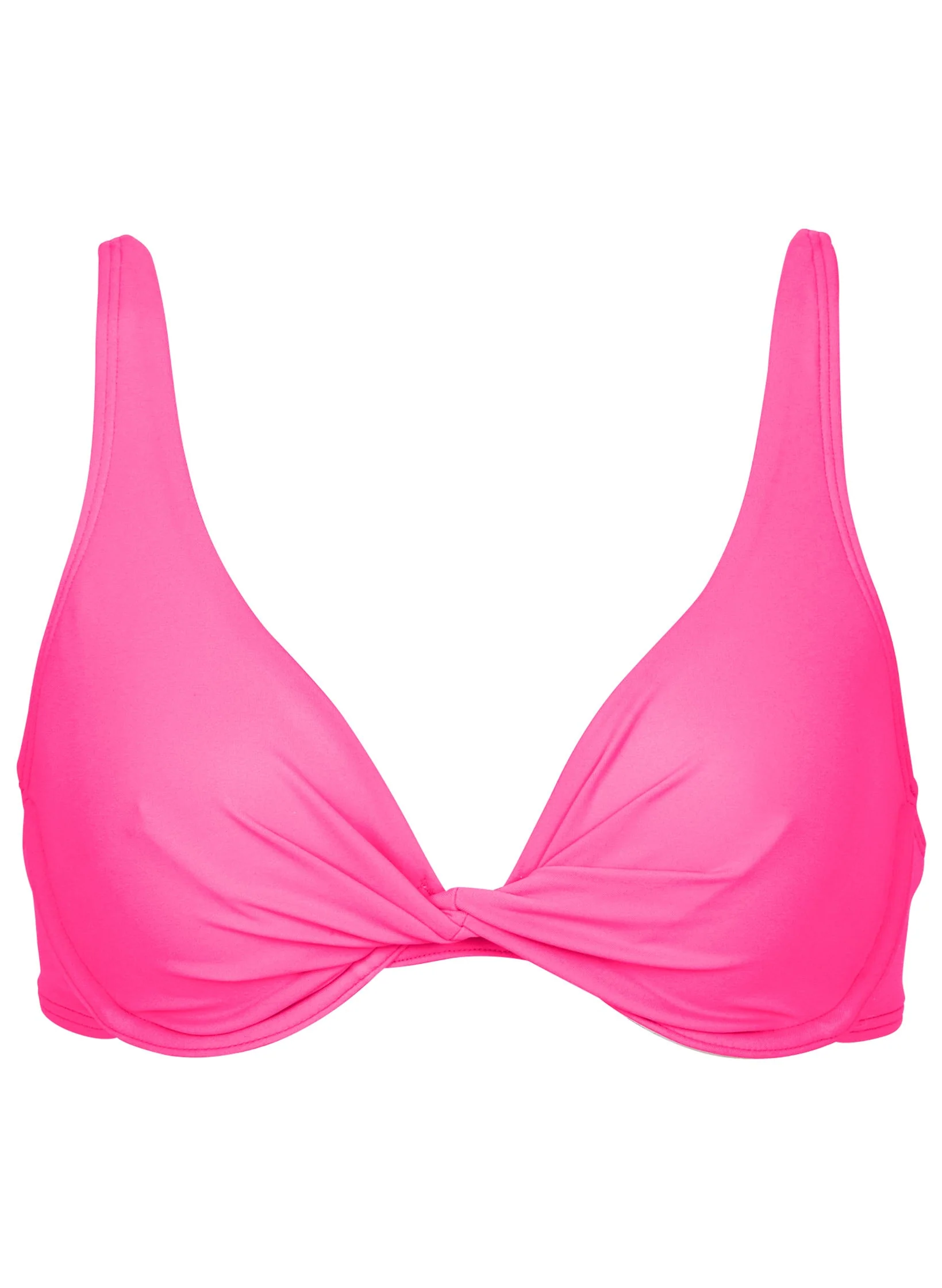 Antigua Twist Bikini Top - Hot Pink - Image 3