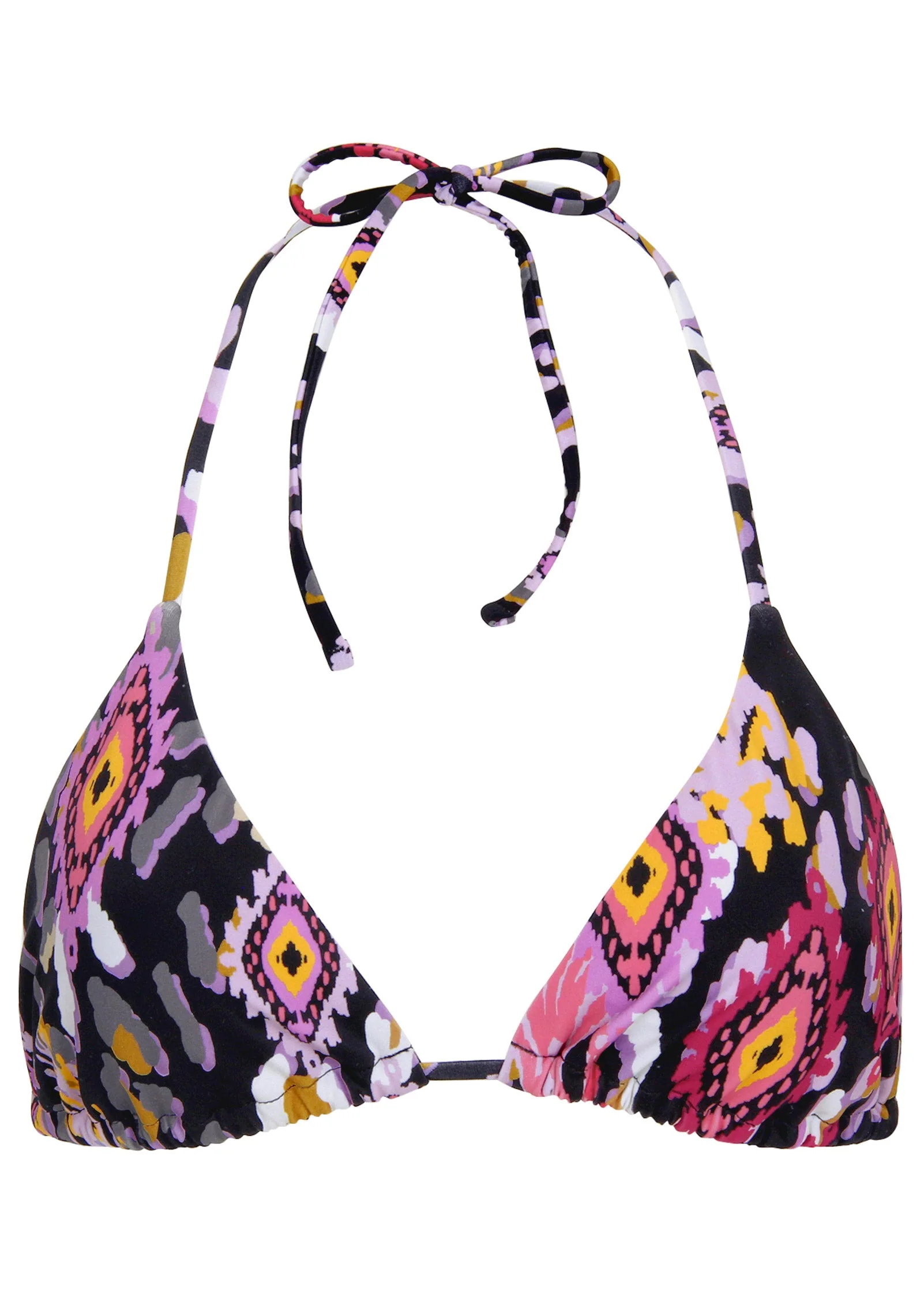 Bahamas Triangle Bikini Top - Desert Ikat Black - Image 3