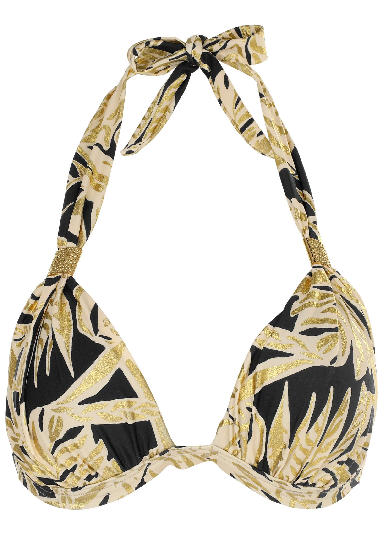 Goddess Push-Up Halter Top  - Tricolor Jungle - Image 4