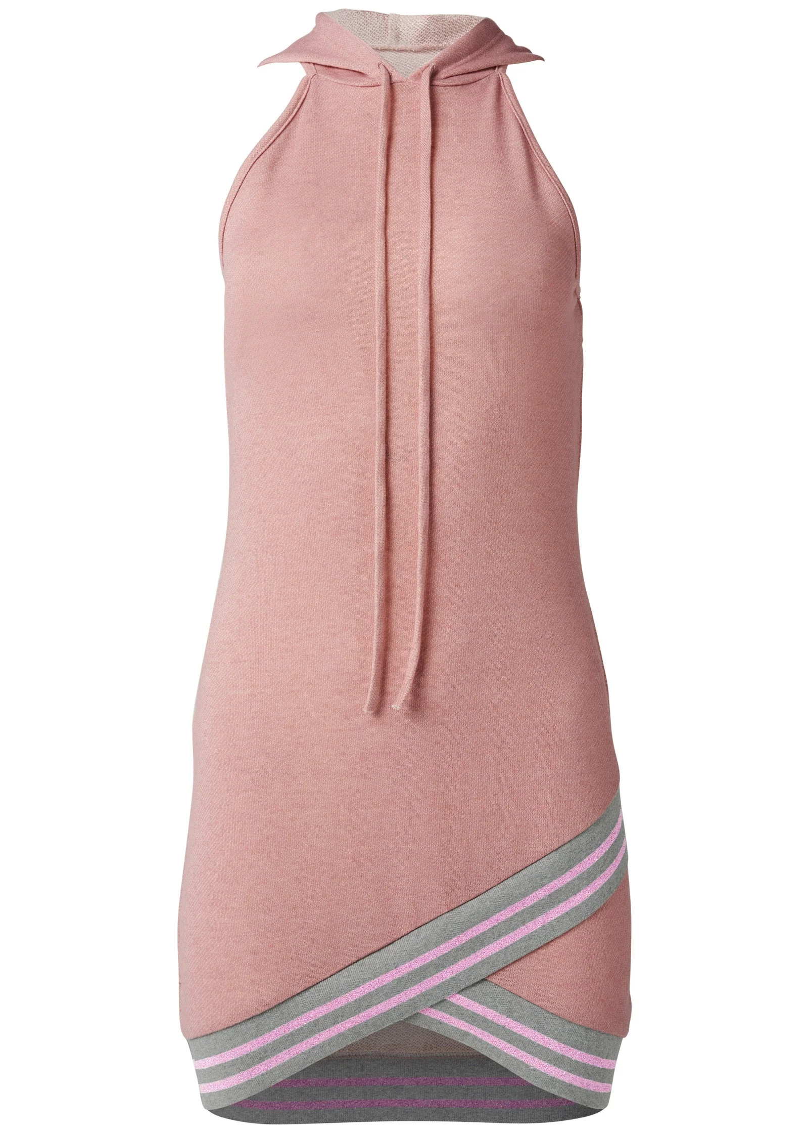 Hooded Detail Dress - Pink - Image 4