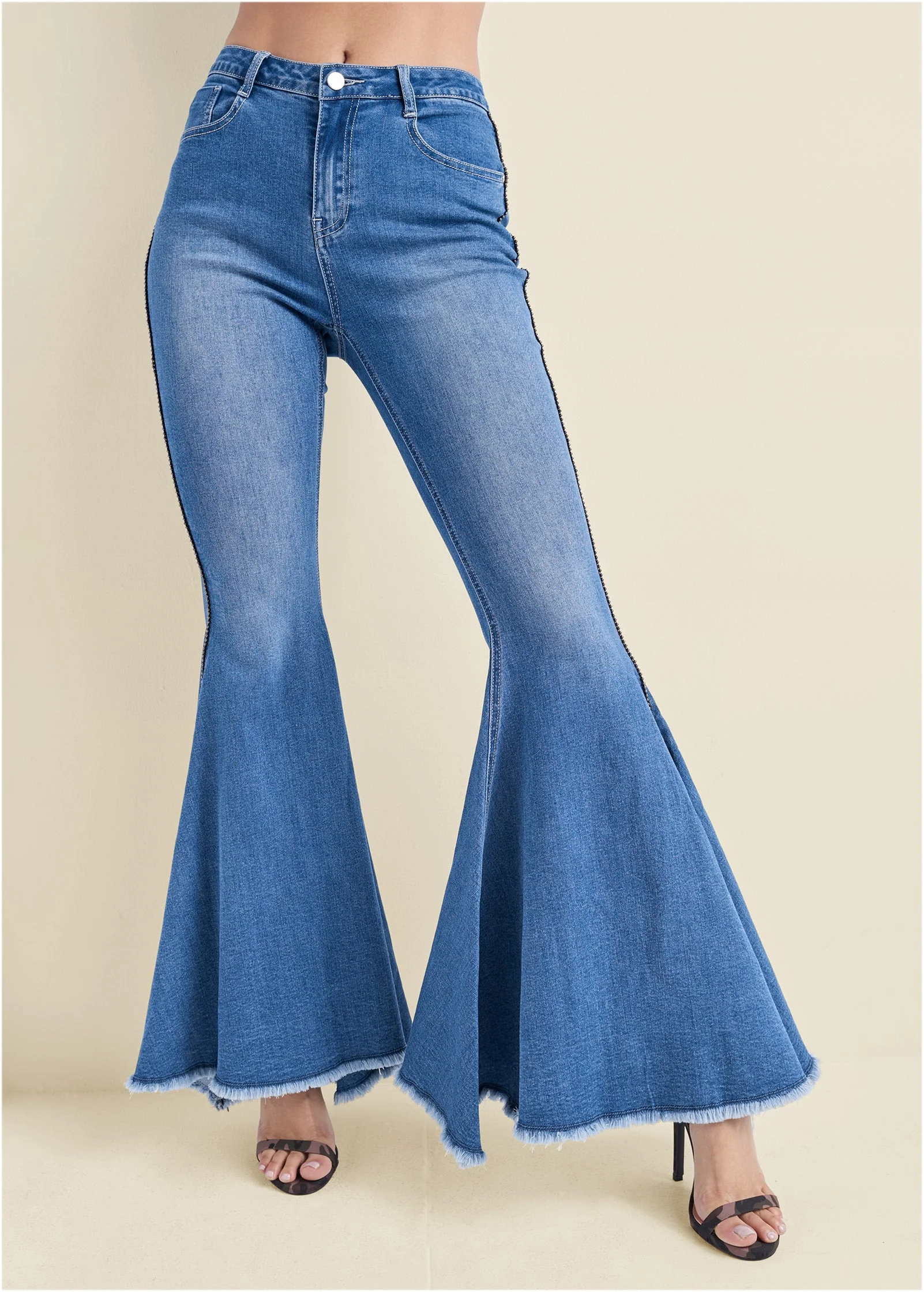 Extreme Flare Jeans - Medium Wash - Image 2