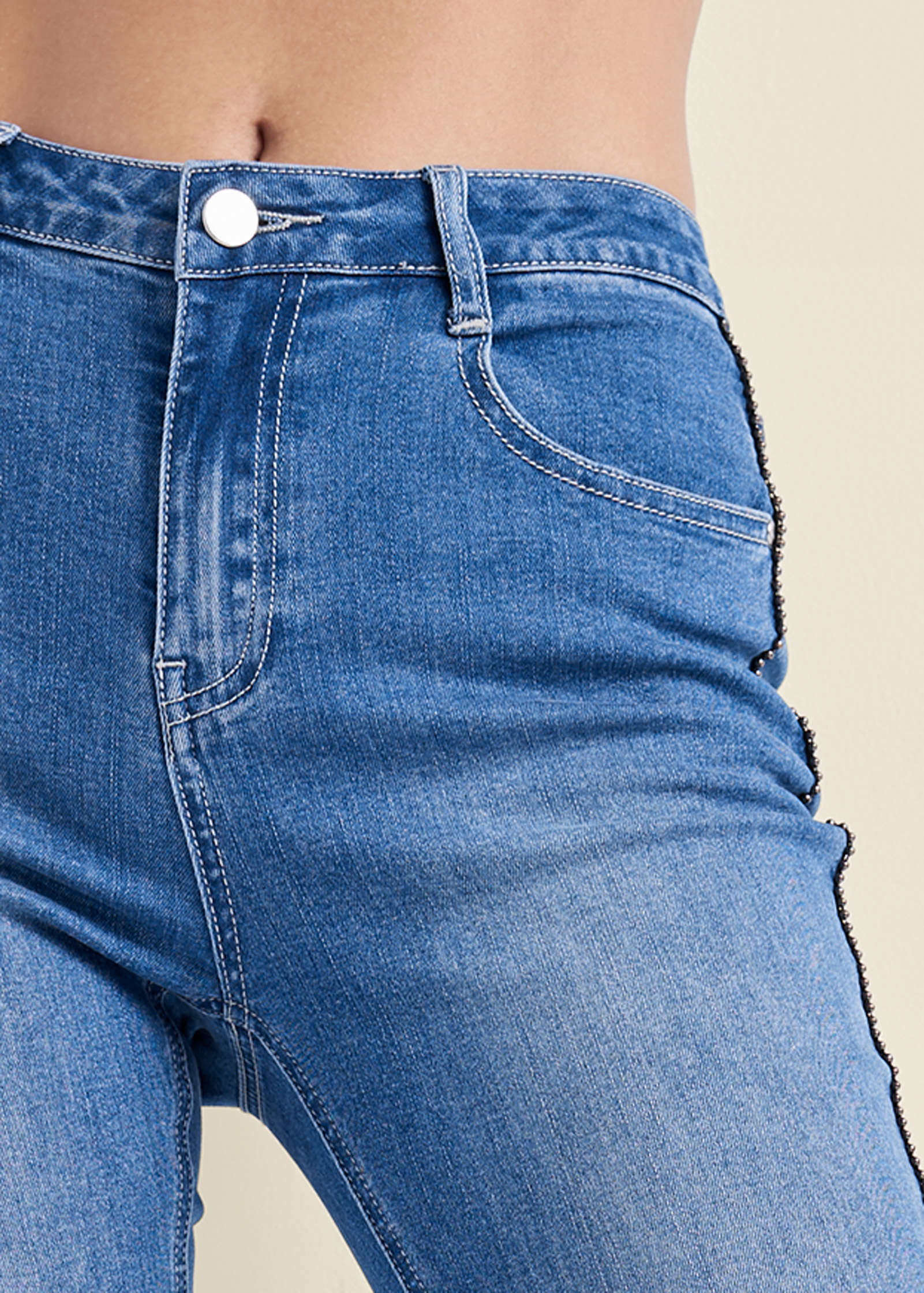 Extreme Flare Jeans - Medium Wash - Image 5
