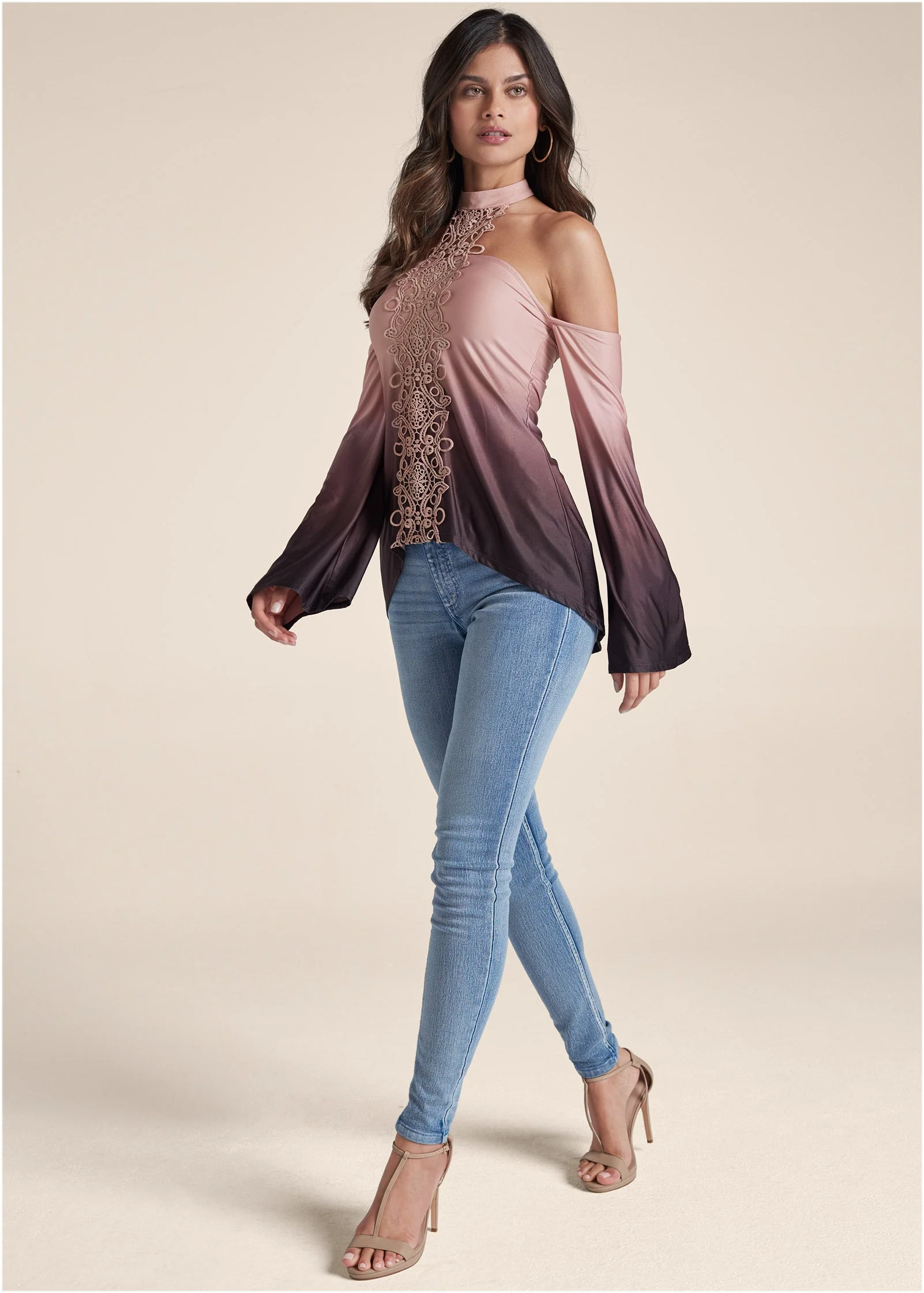 Sand Dune Ombre Top - Blush Multi - Image 2