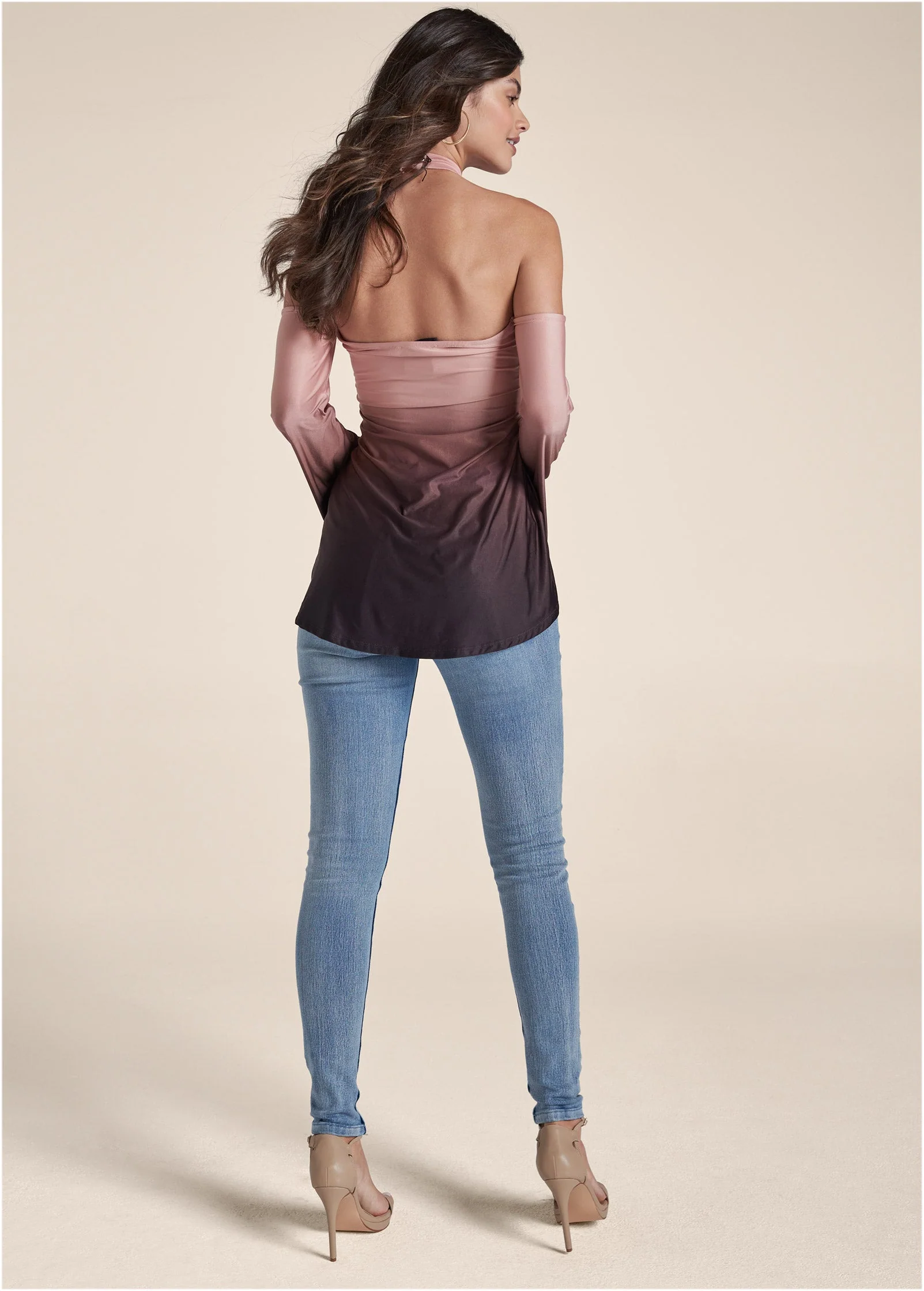 Sand Dune Ombre Top - Blush Multi - Image 3