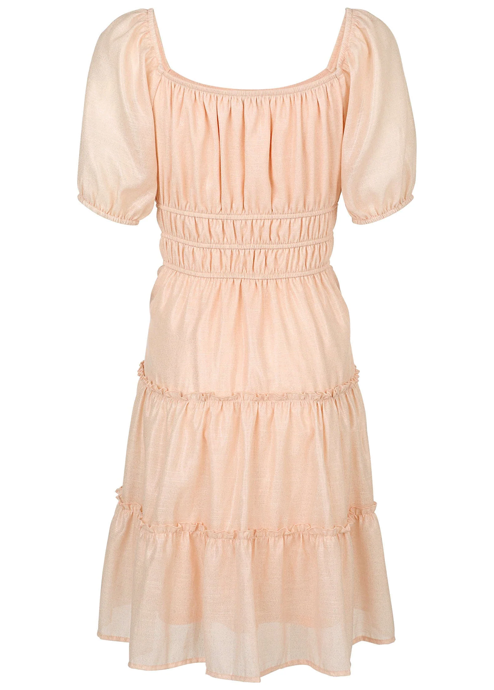 Tiered A-Line Dress - Pink - Image 3