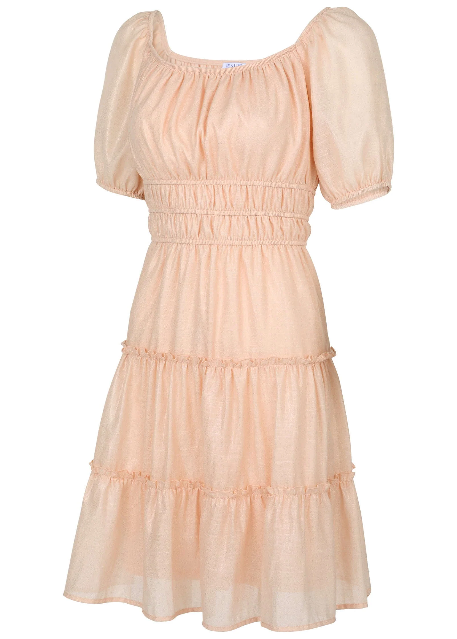 Tiered A-Line Dress - Pink - Image 4