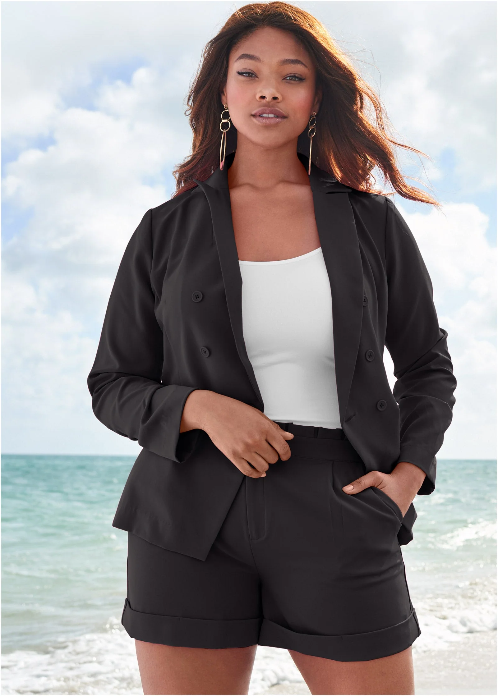 Short Suit Set - Jet Black - Image 5