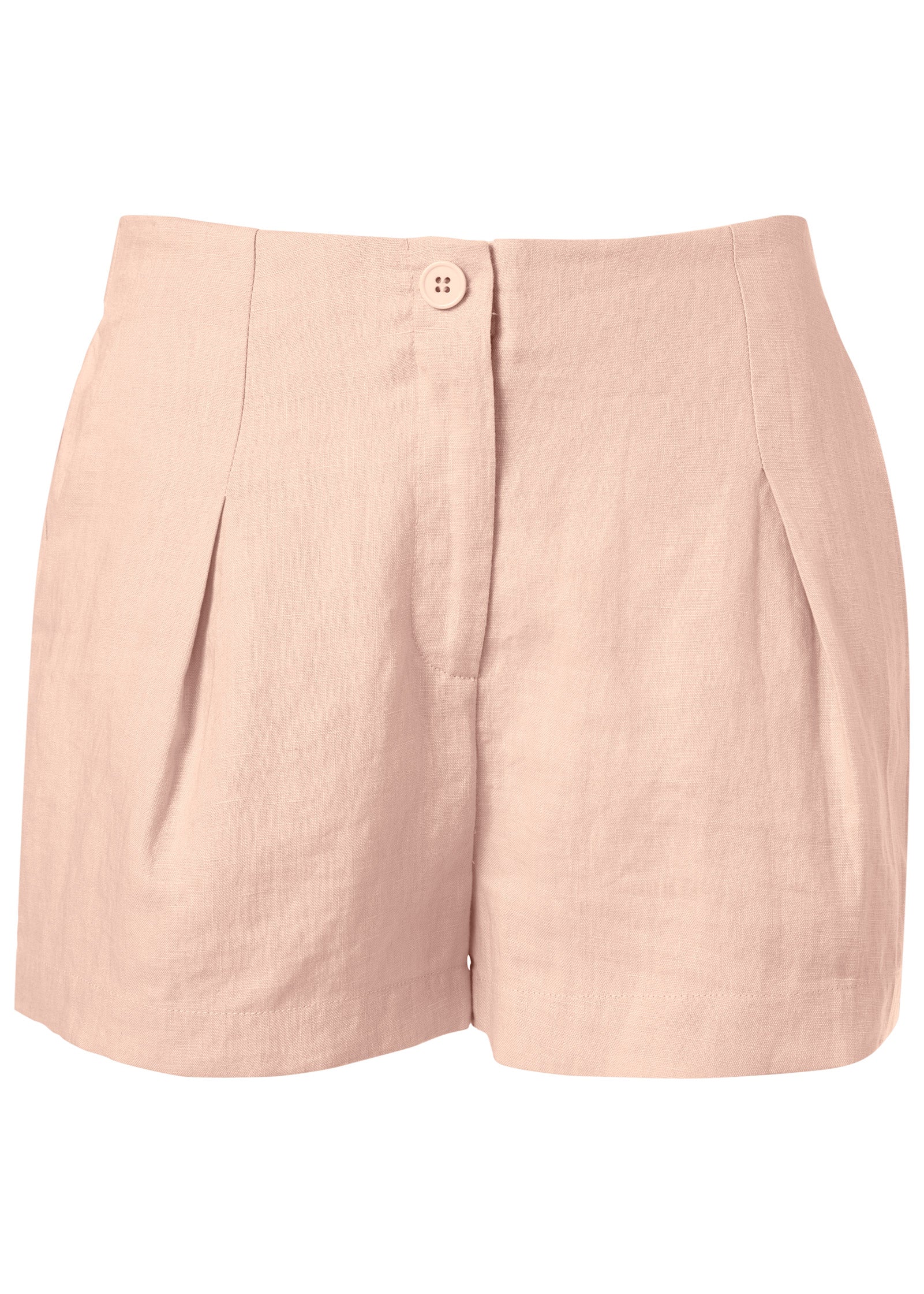 Linen Shorts - Blush - Image 7