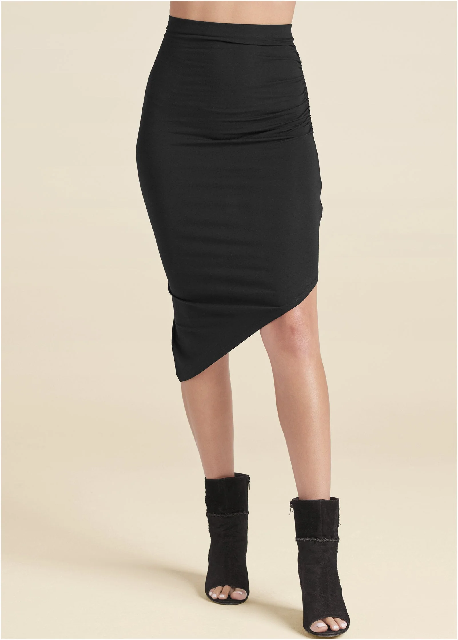 Easy Midi Skirt - Black - Image 2