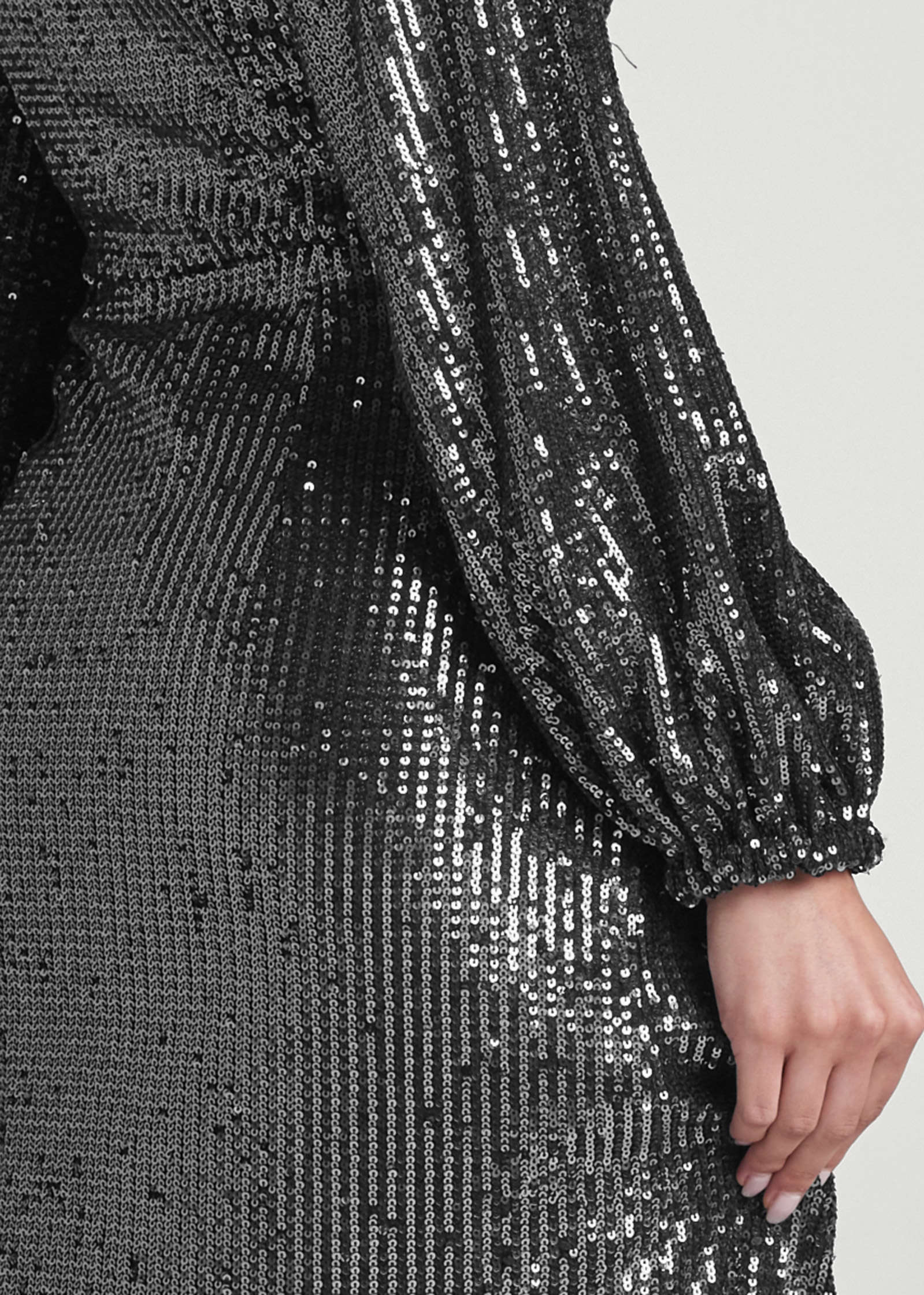 Sequin Maxi Top - Gunmetal - Image 4